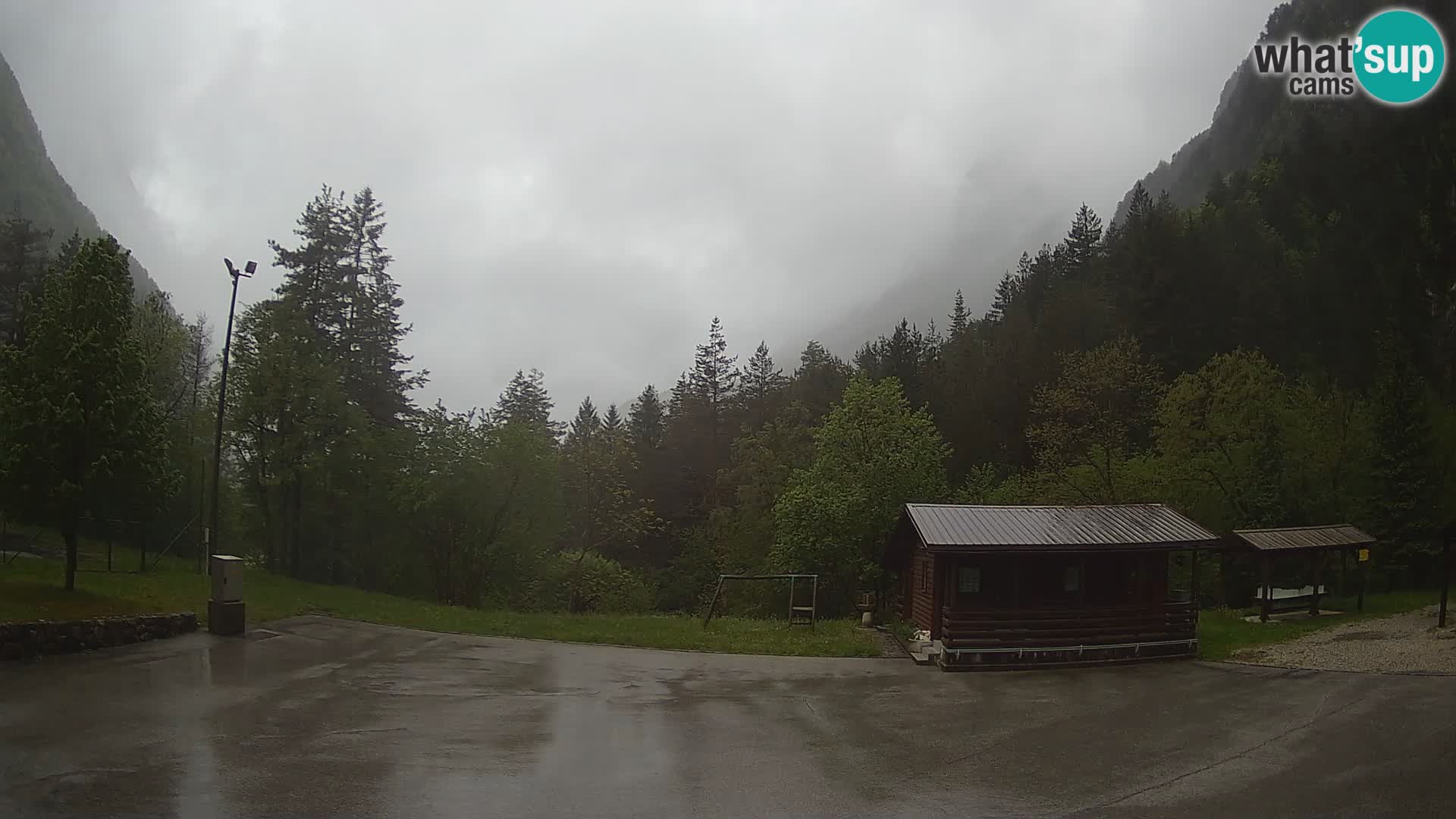 Cámara web Log pod Mangartom – Vista a Jerebica y Rombon – Bovec – Eslovenia