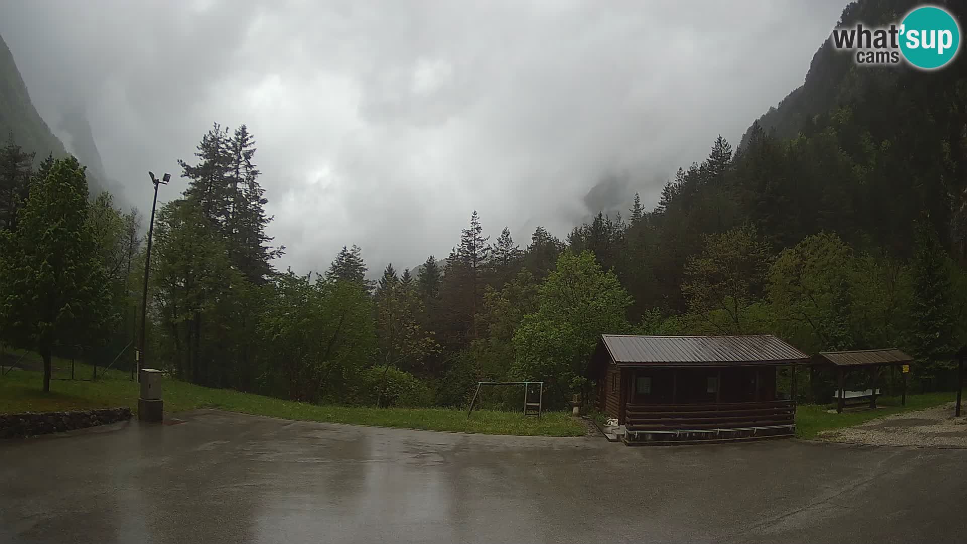 Cámara web Log pod Mangartom – Vista a Jerebica y Rombon – Bovec – Eslovenia