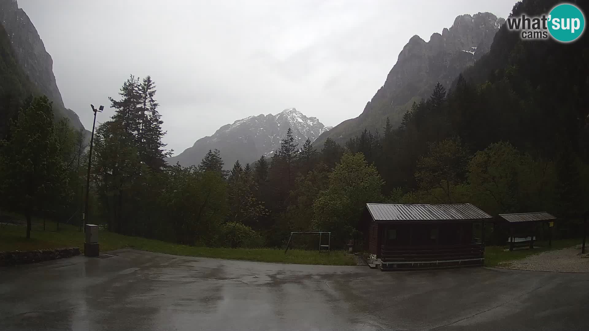 Web kamera Log pod Mangartom – Pogled na Jerebicu i Rombon – Bovec – Slovenija