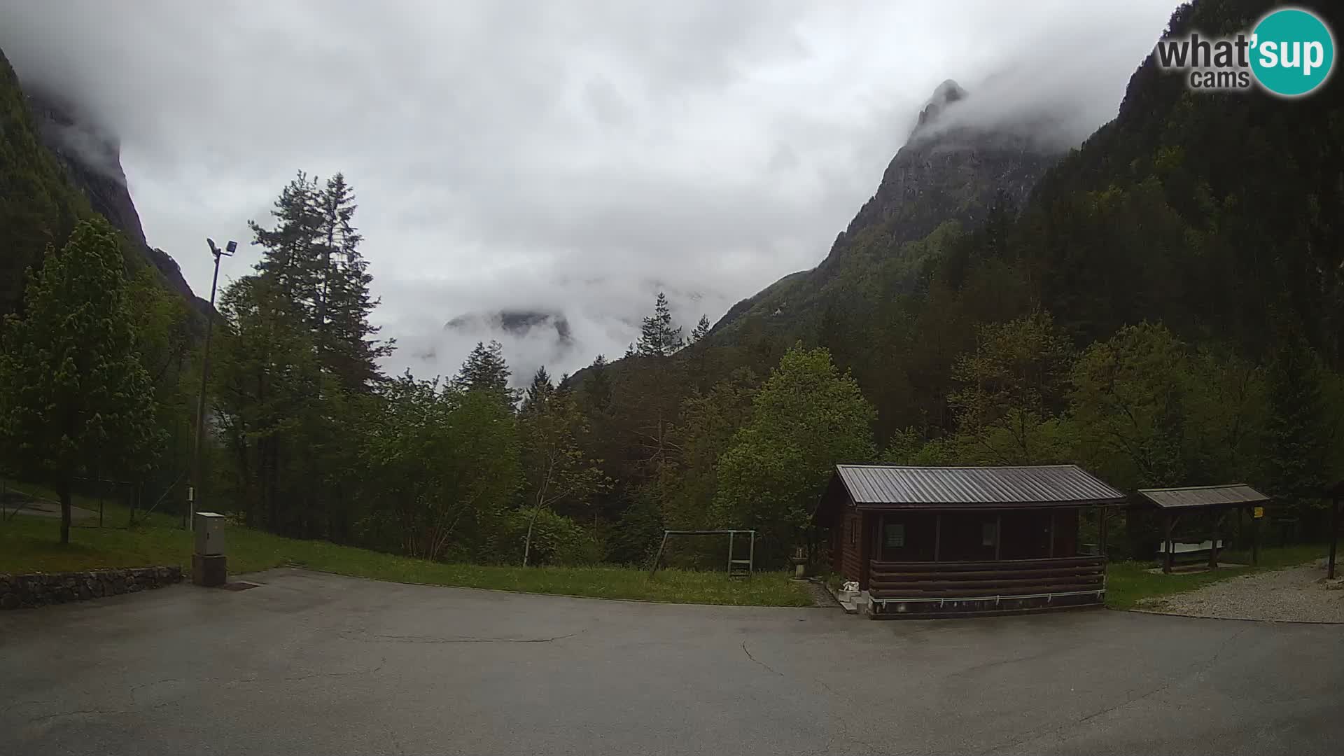Cámara web Log pod Mangartom – Vista a Jerebica y Rombon – Bovec – Eslovenia