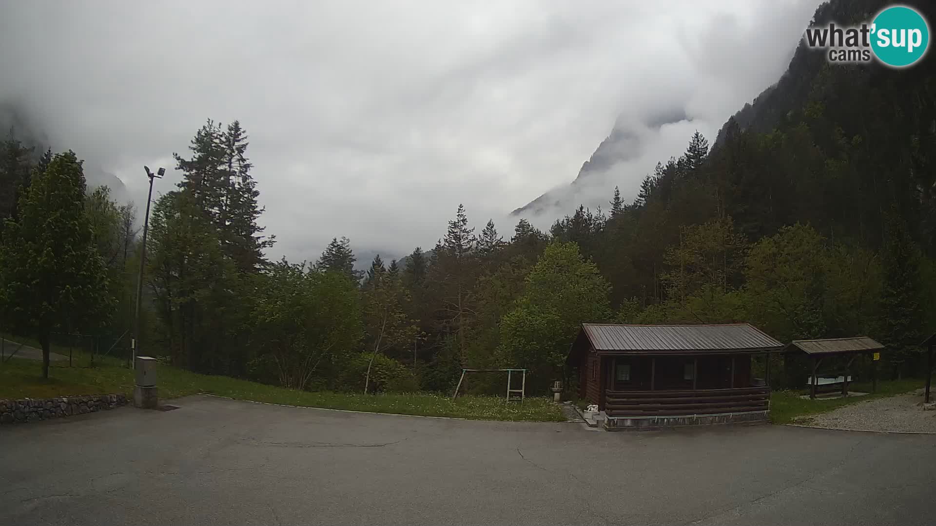 Cámara web Log pod Mangartom – Vista a Jerebica y Rombon – Bovec – Eslovenia