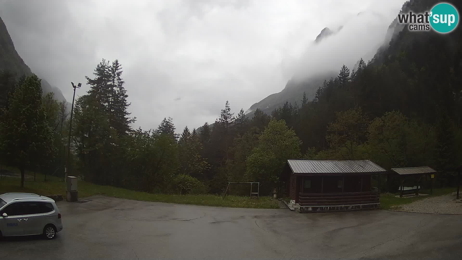 Cámara web Log pod Mangartom – Vista a Jerebica y Rombon – Bovec – Eslovenia
