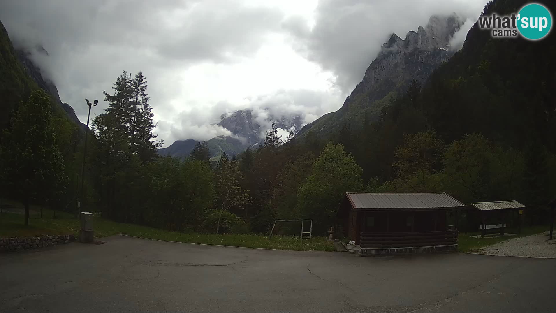 Cámara web Log pod Mangartom – Vista a Jerebica y Rombon – Bovec – Eslovenia