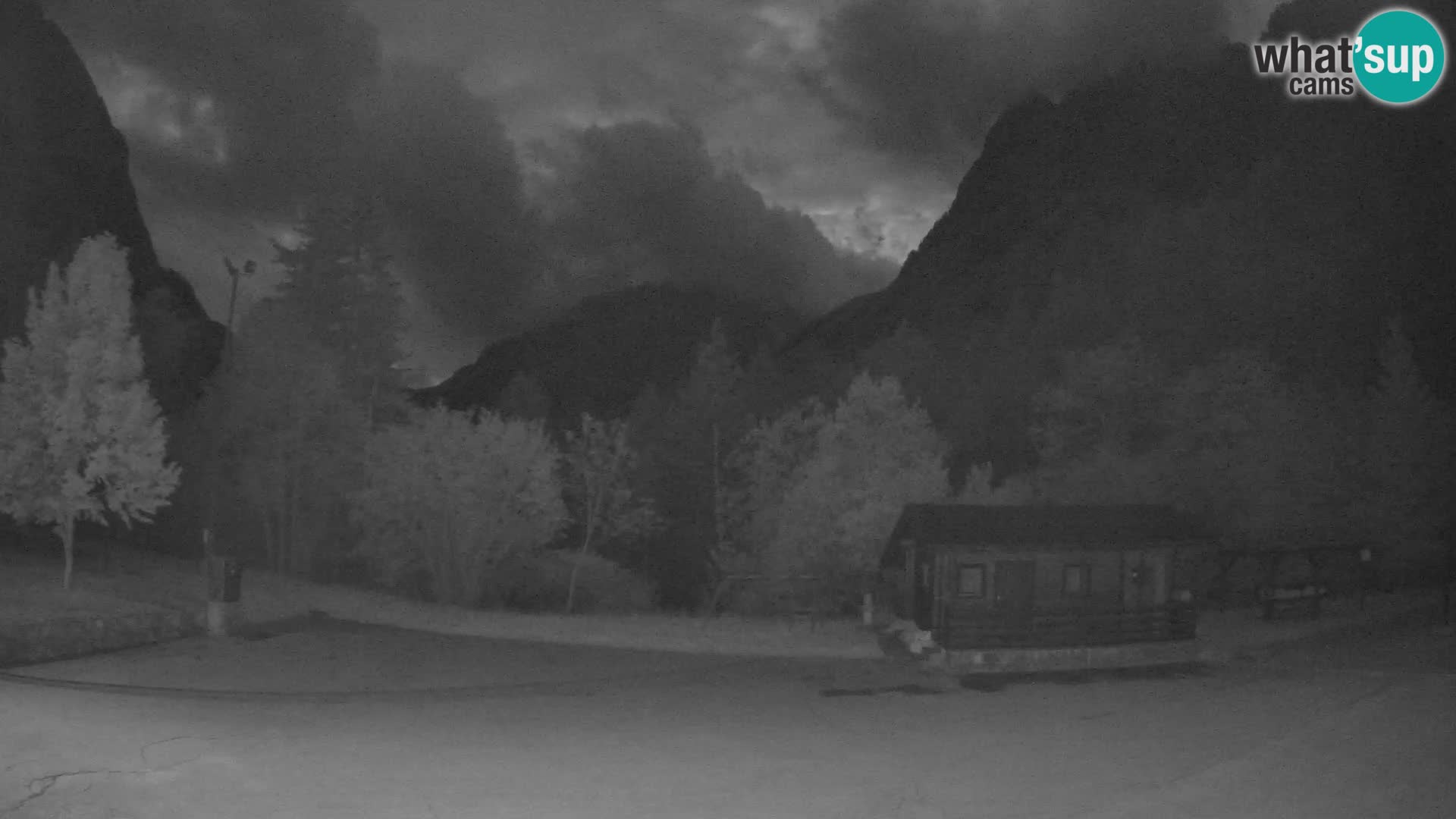 Log pod Mangartom webcam – View to Jerebica and Rombon – Bovec – Slovenia