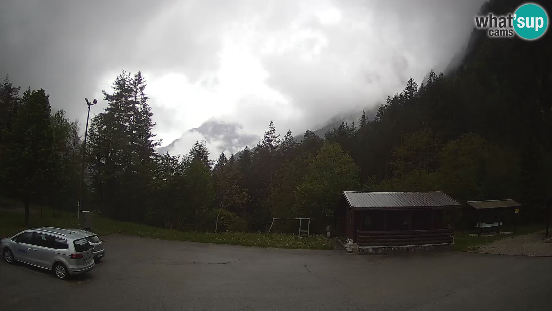 Cámara web Log pod Mangartom – Vista a Jerebica y Rombon – Bovec – Eslovenia