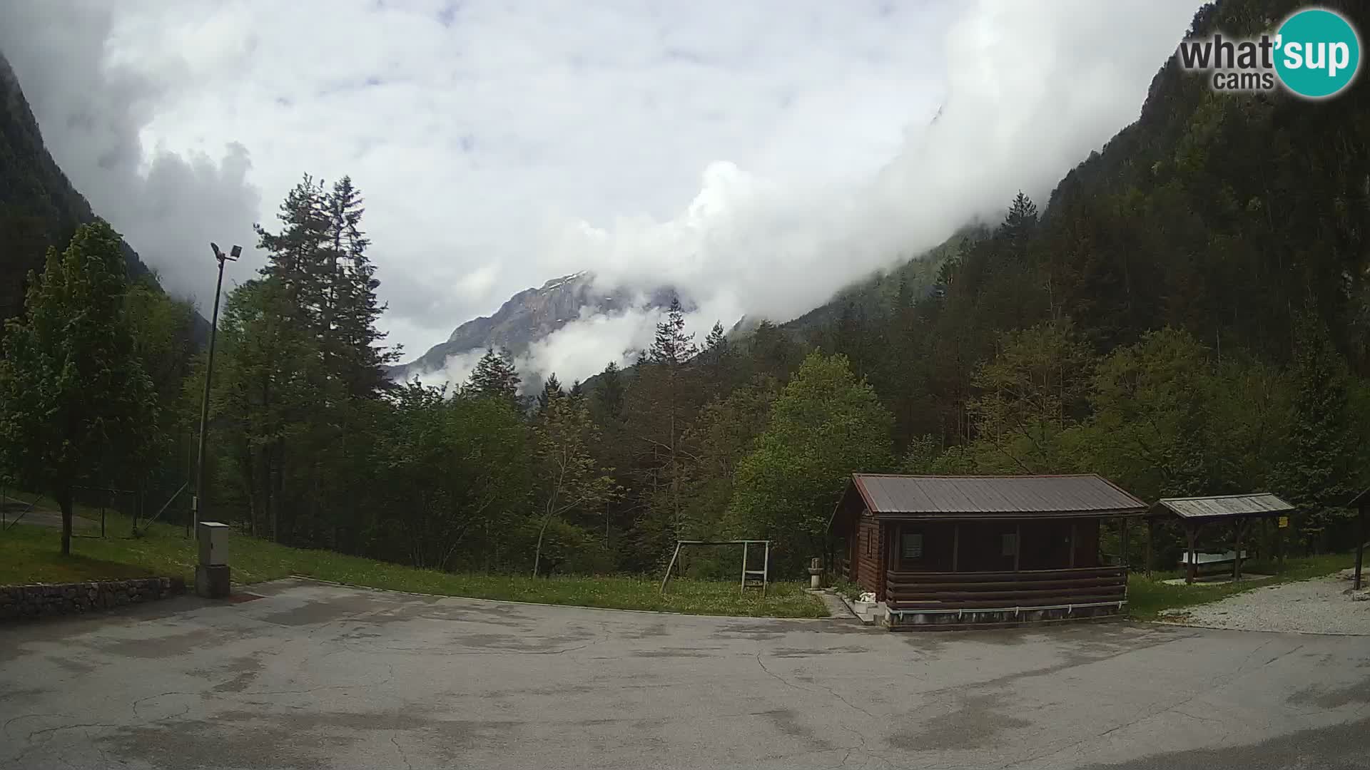 Cámara web Log pod Mangartom – Vista a Jerebica y Rombon – Bovec – Eslovenia