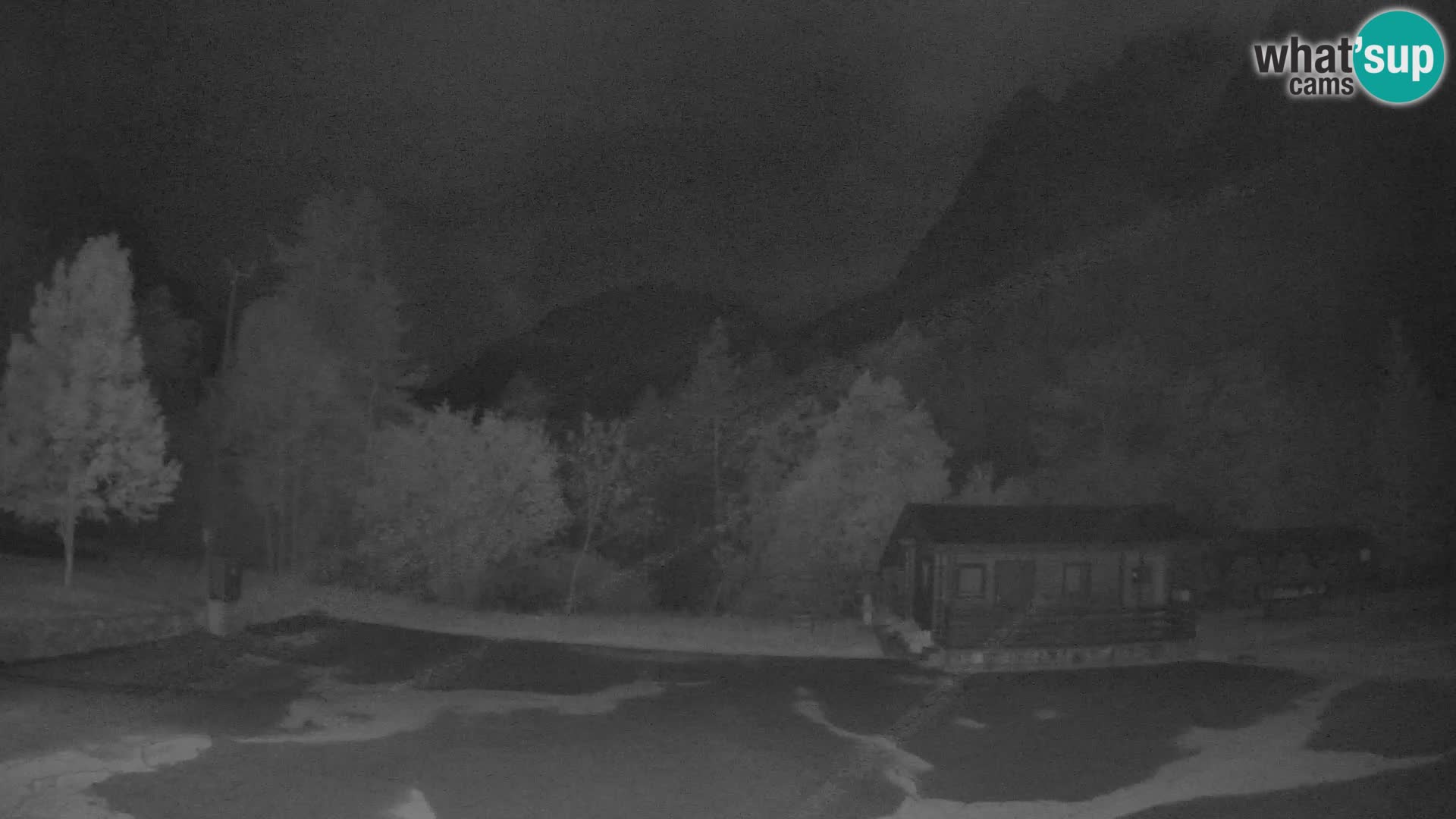 Log pod Mangartom webcam – Vista su Jerebica e Rombon – Bovec – Slovenia