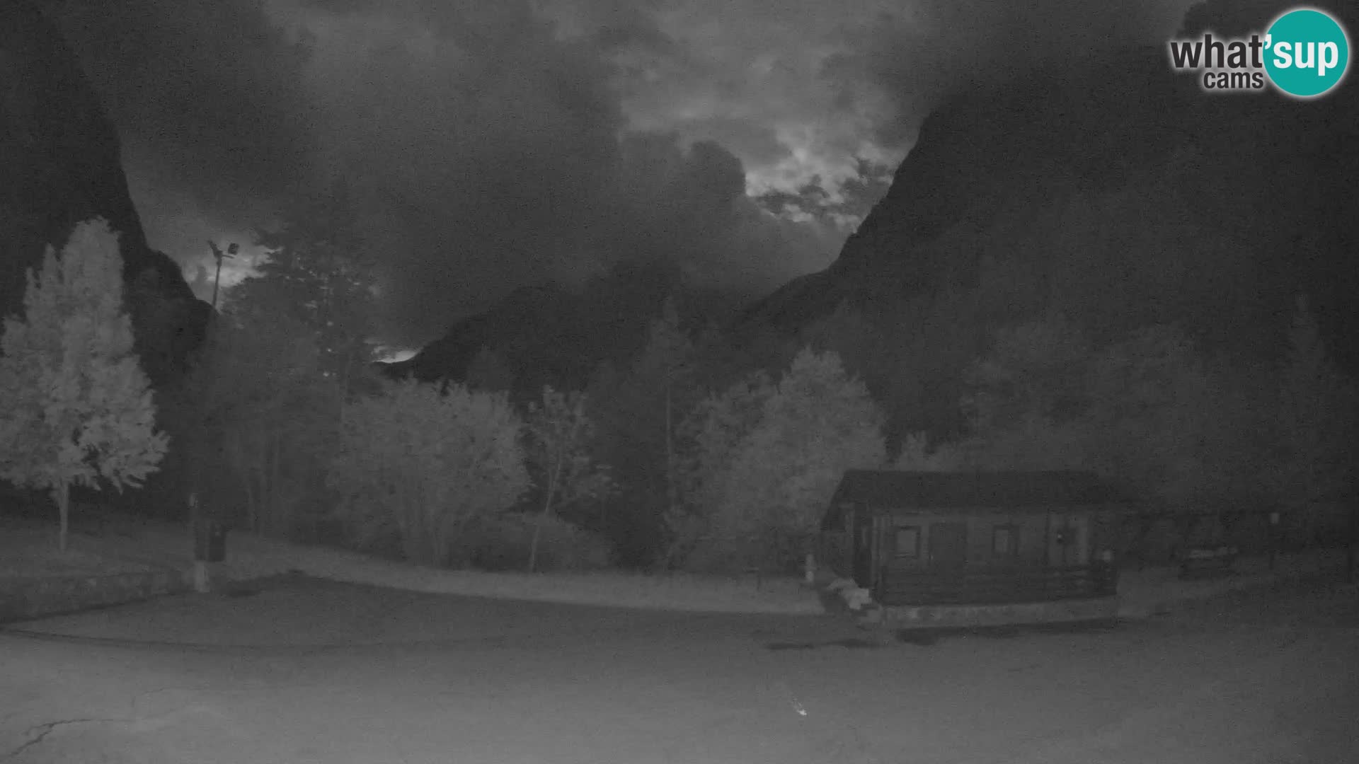 Log pod Mangartom webcam – View to Jerebica and Rombon – Bovec – Slovenia