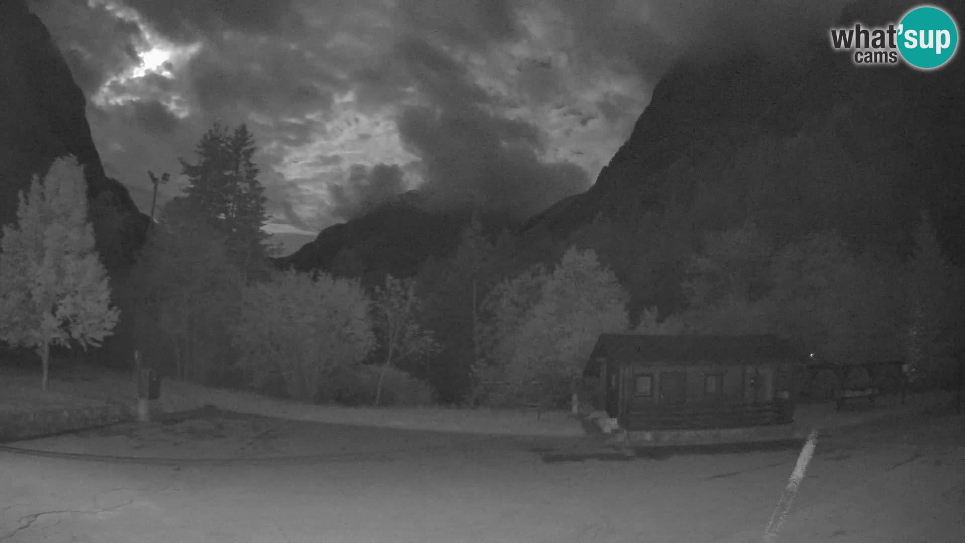 Log pod Mangartom Webcam – Blick auf Jerebica und Rombon – Bovec – Slowenien