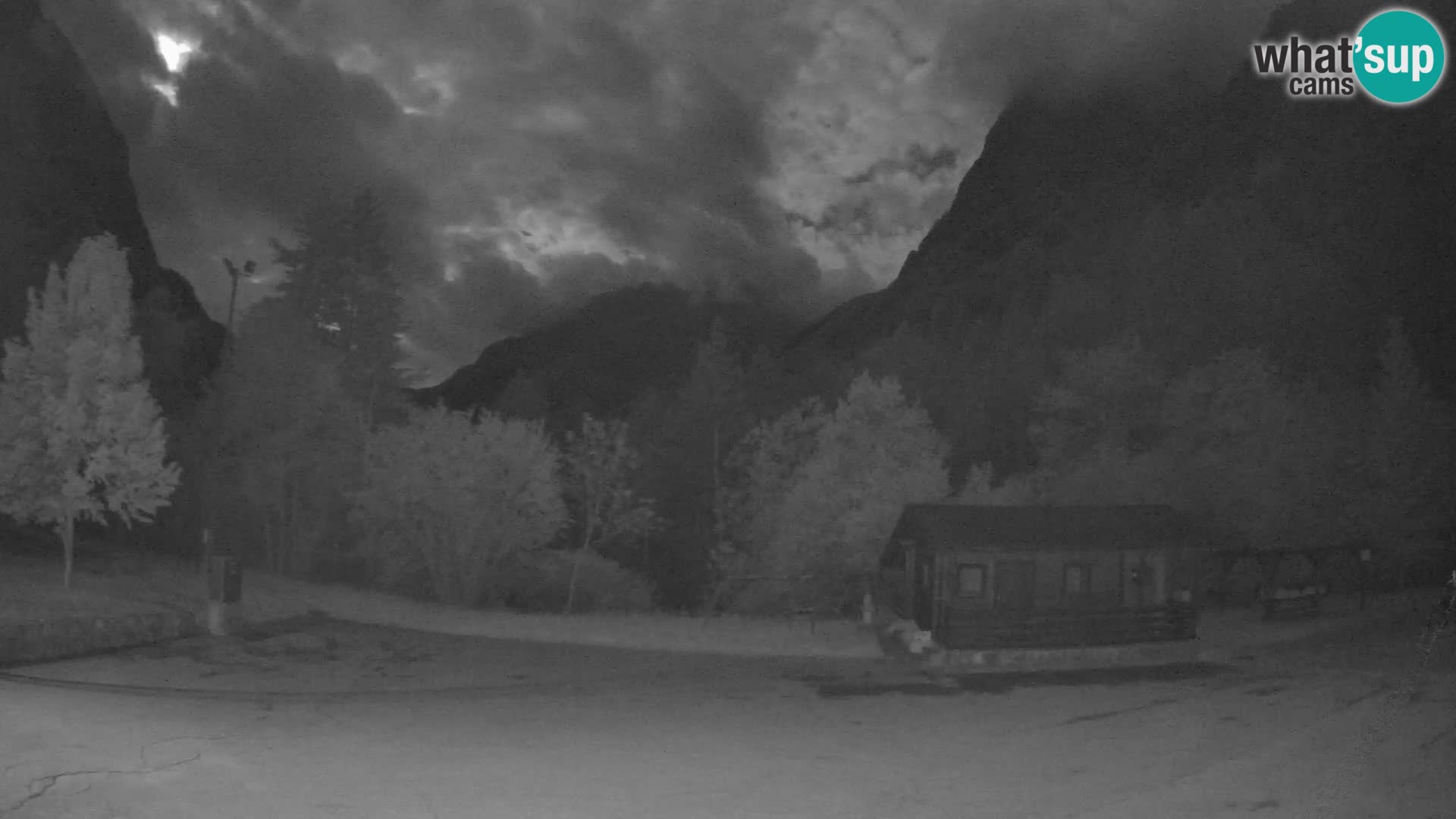 Log pod Mangartom Webcam – Blick auf Jerebica und Rombon – Bovec – Slowenien