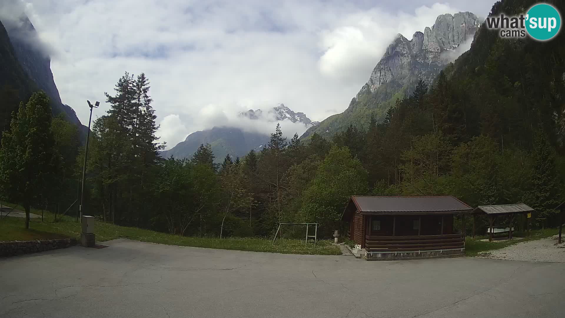 Cámara web Log pod Mangartom – Vista a Jerebica y Rombon – Bovec – Eslovenia