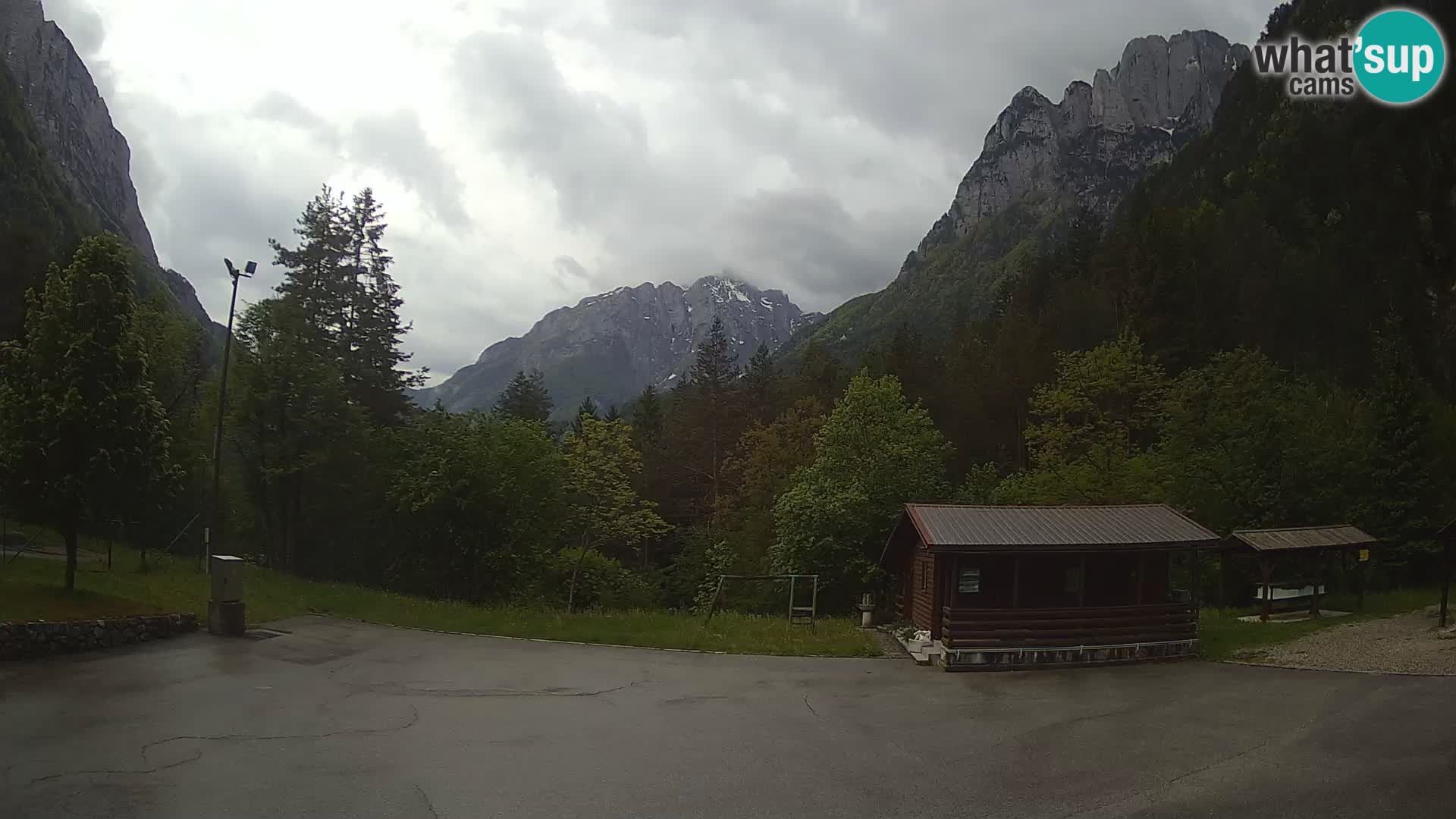 Cámara web Log pod Mangartom – Vista a Jerebica y Rombon – Bovec – Eslovenia