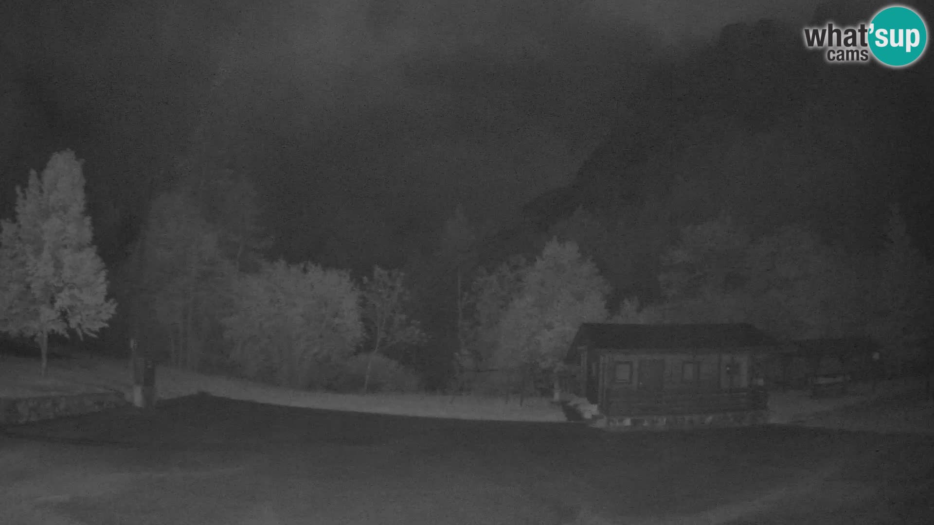 Spletna kamera Log pod Mangartom – Pogled na Jerebico in Rombon – Bovec – Slovenija