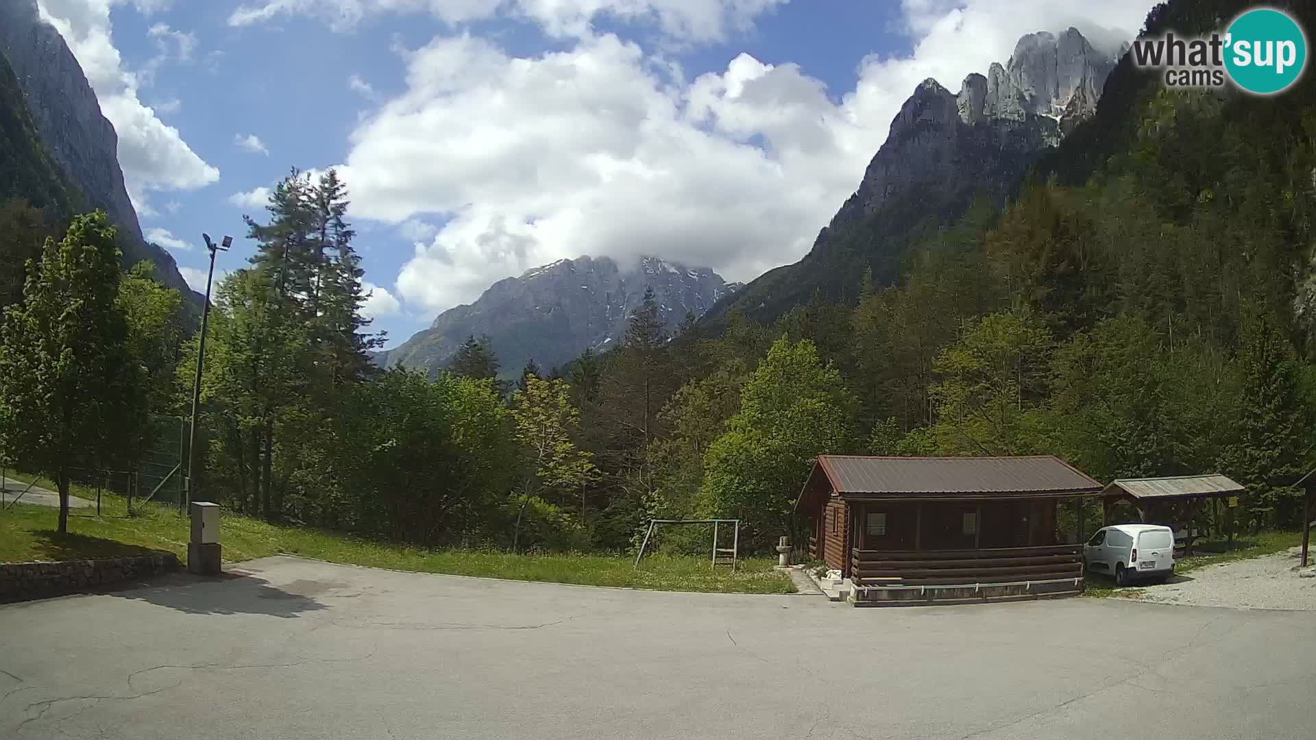 Log pod Mangartom webcam – Vue sur Jerebica et Rombon – Bovec – Slovénie
