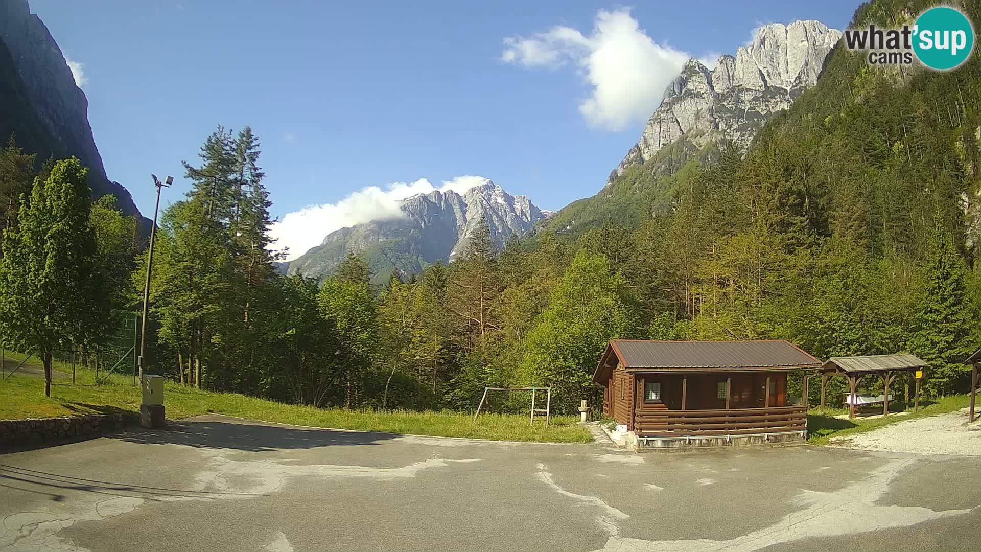 Log pod Mangartom webcam – Vue sur Jerebica et Rombon – Bovec – Slovénie