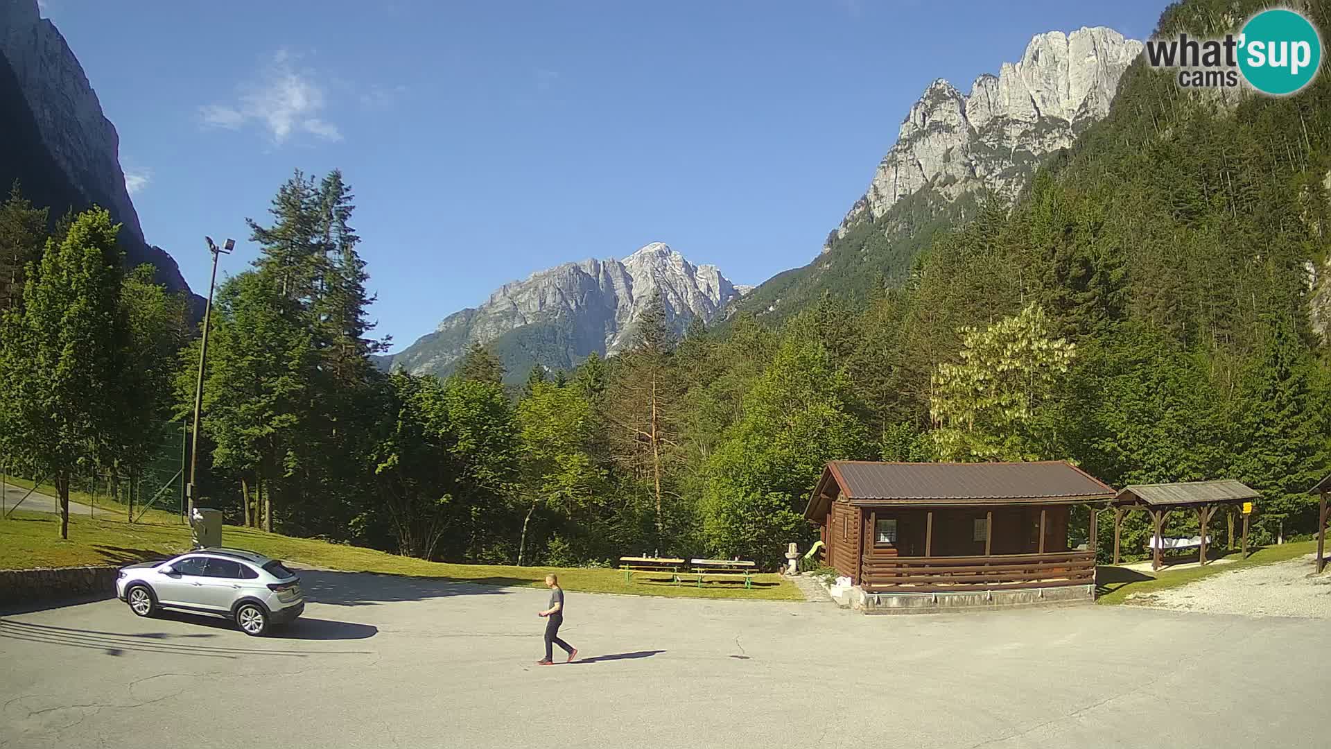 Log pod Mangartom webcam – Vue sur Jerebica et Rombon – Bovec – Slovénie