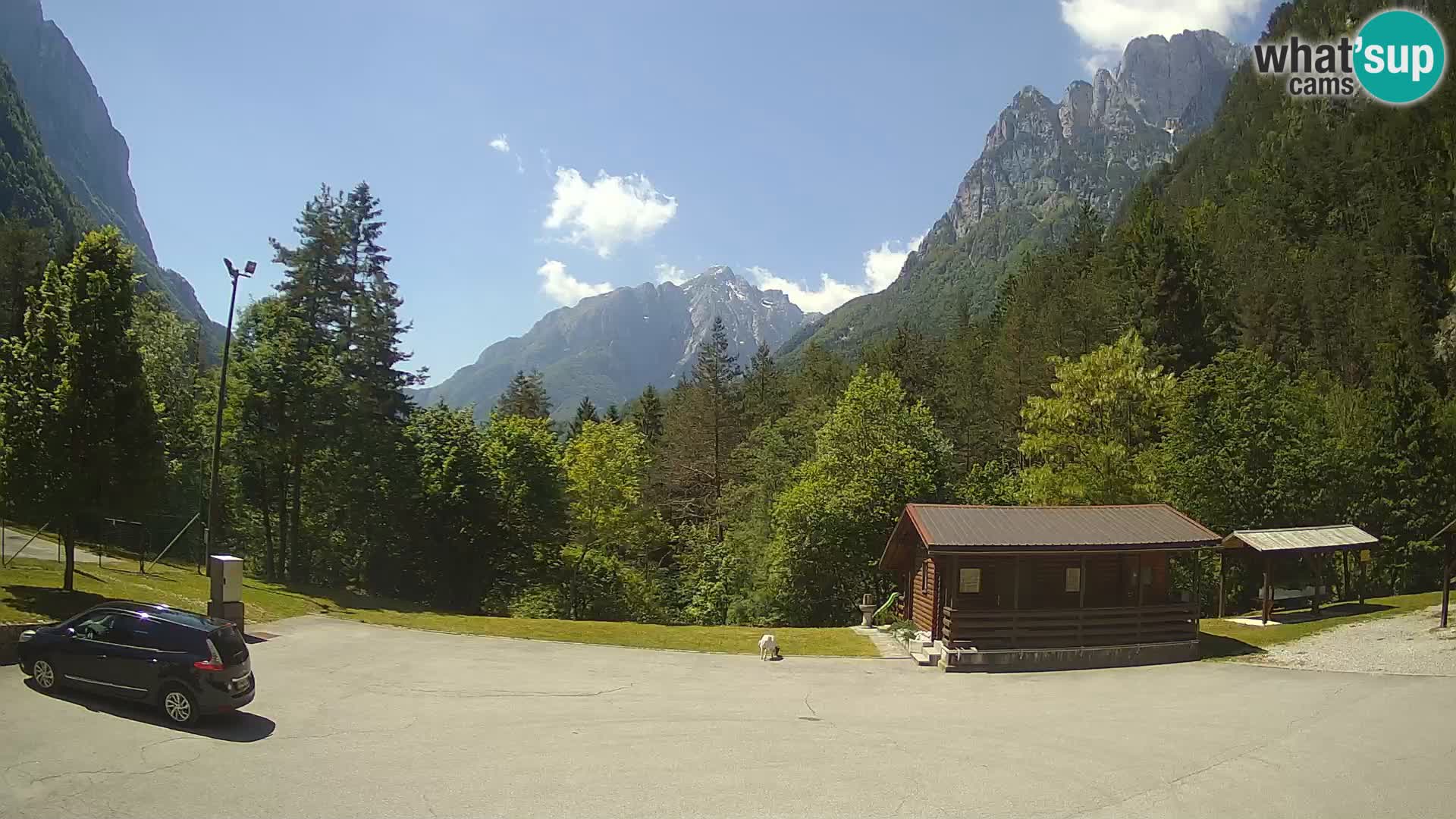 Log pod Mangartom webcam – Vue sur Jerebica et Rombon – Bovec – Slovénie