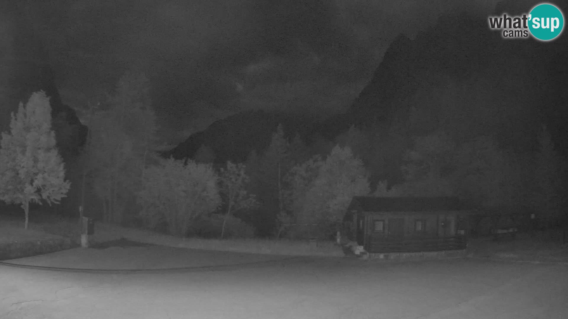 Spletna kamera Log pod Mangartom – Pogled na Jerebico in Rombon – Bovec – Slovenija