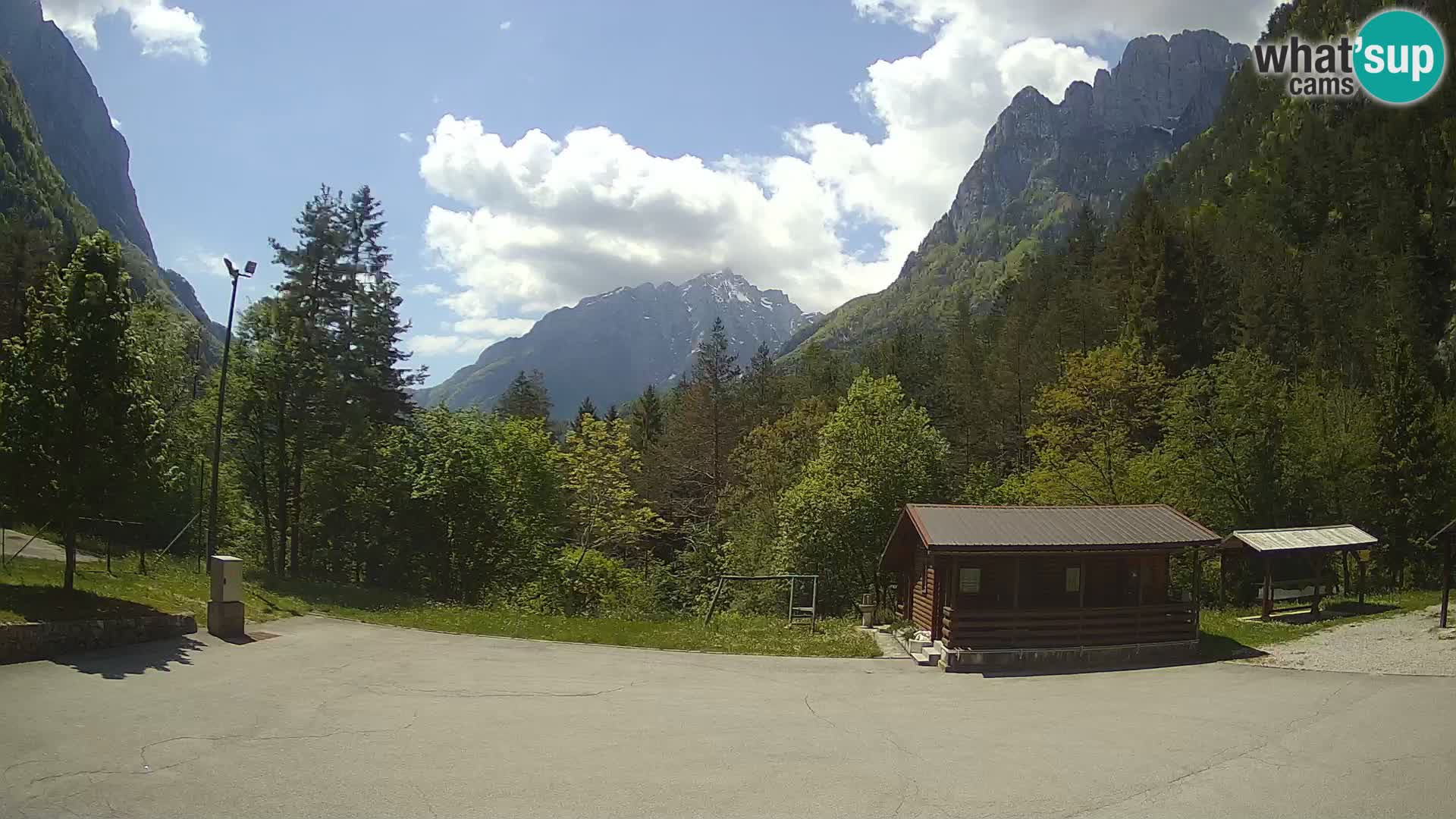 Cámara web Log pod Mangartom – Vista a Jerebica y Rombon – Bovec – Eslovenia