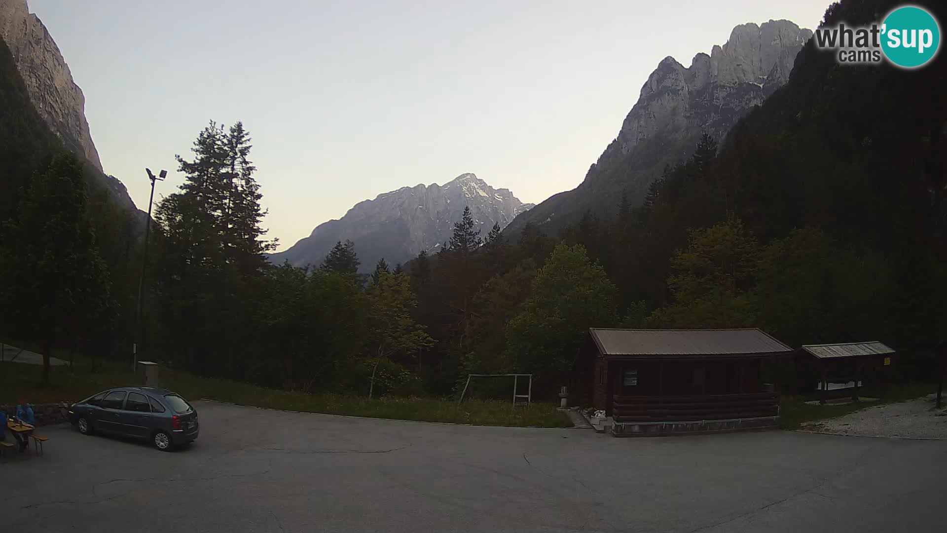 Log pod Mangartom Webcam – Blick auf Jerebica und Rombon – Bovec – Slowenien