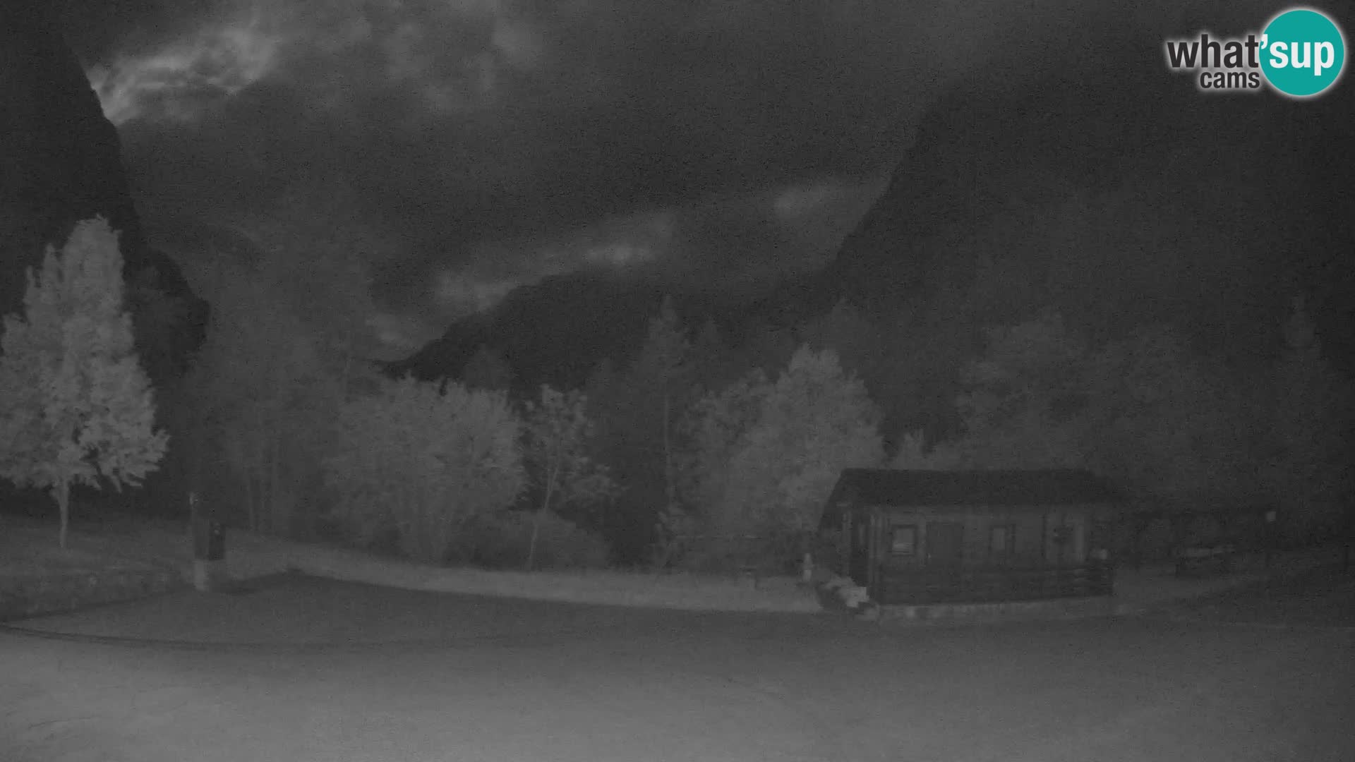 Log pod Mangartom Webcam – Blick auf Jerebica und Rombon – Bovec – Slowenien
