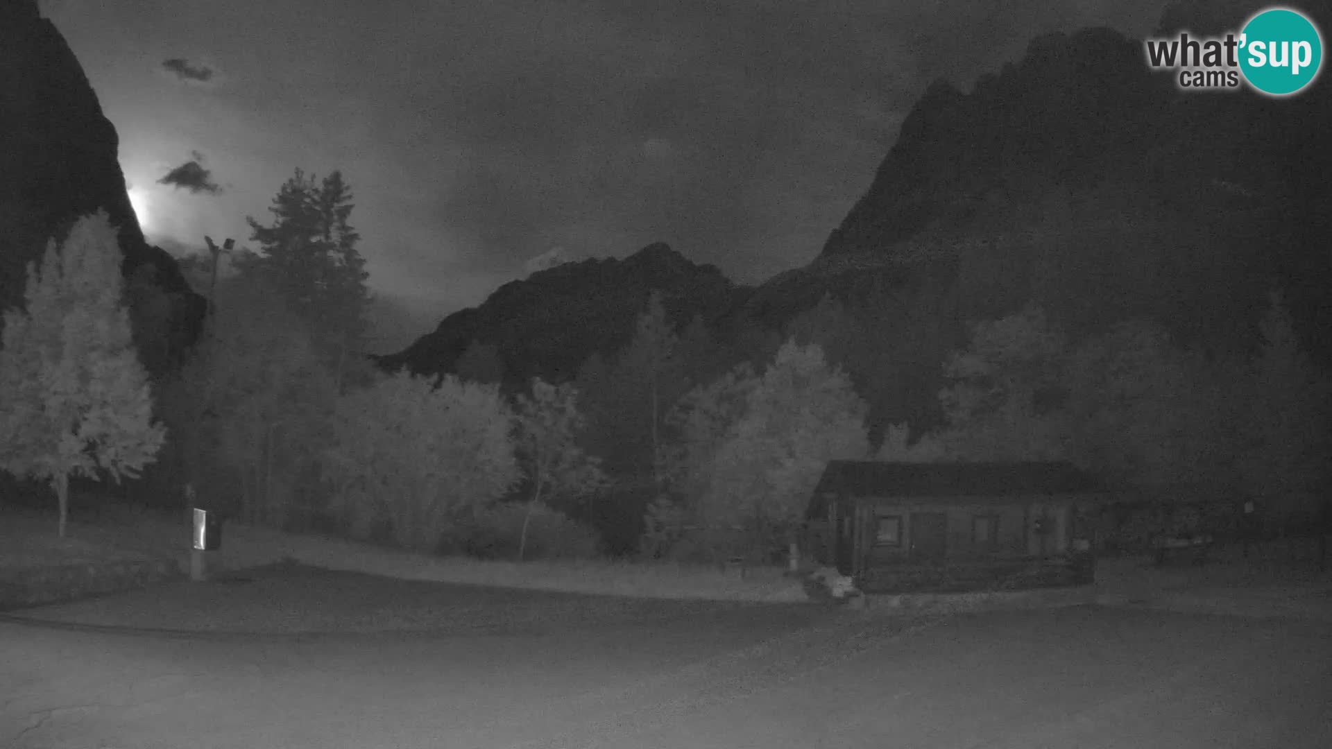 Log pod Mangartom webcam – View to Jerebica and Rombon – Bovec – Slovenia
