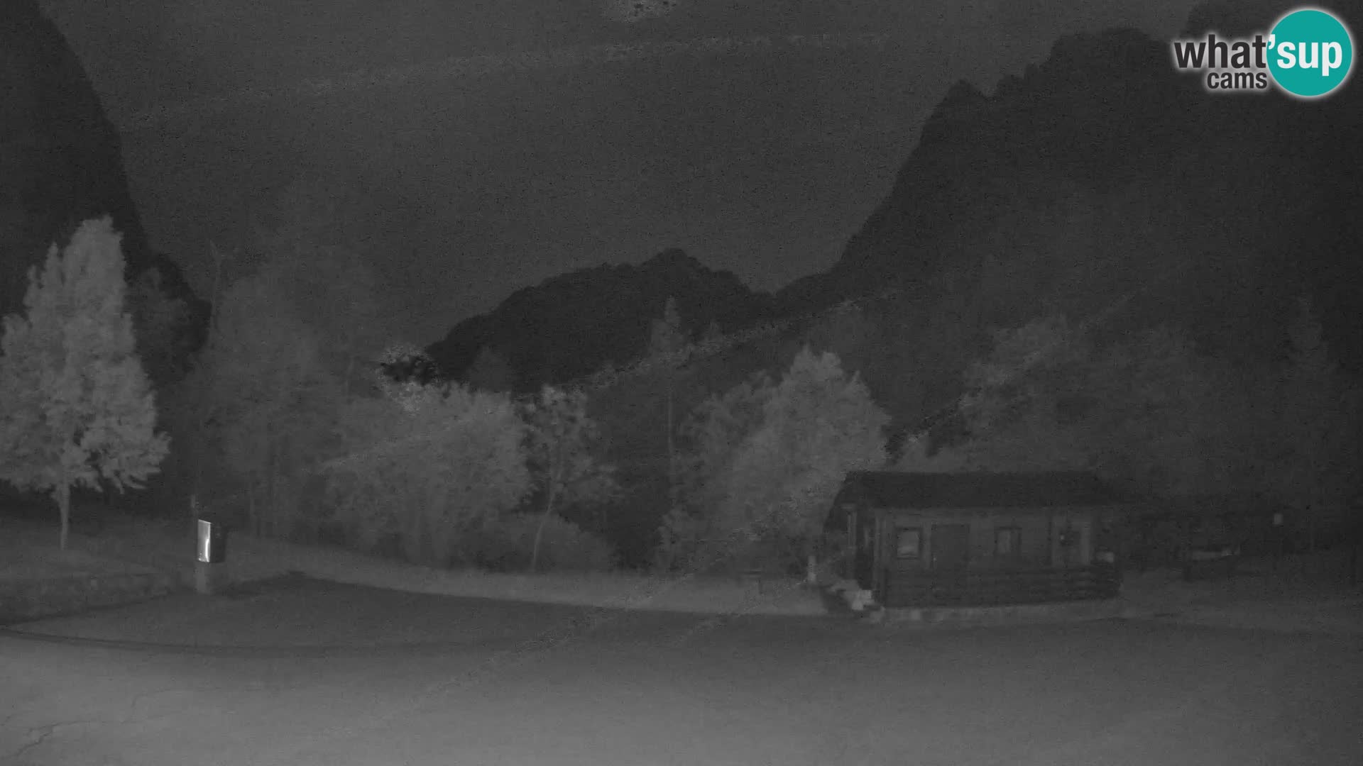Log pod Mangartom webcam – View to Jerebica and Rombon – Bovec – Slovenia