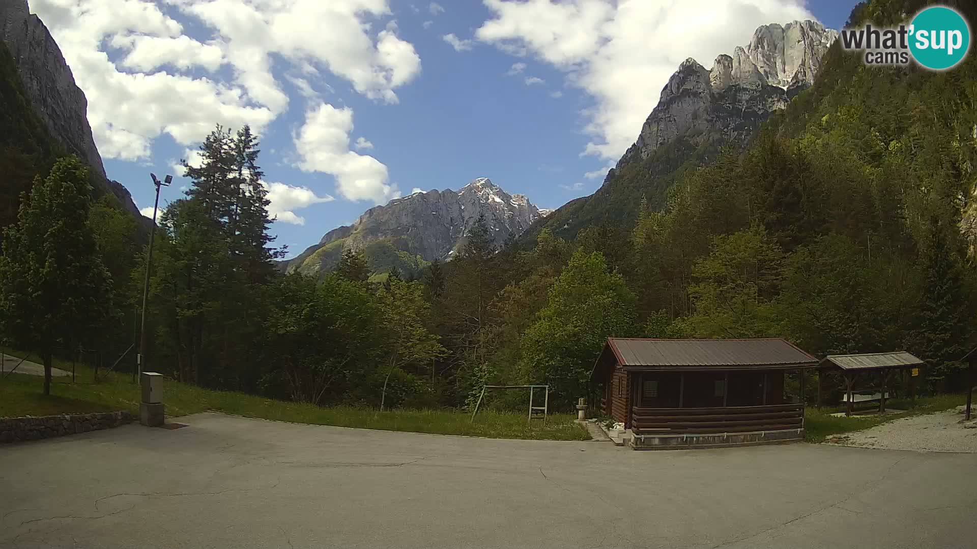 Web kamera Log pod Mangartom – Pogled na Jerebicu i Rombon – Bovec – Slovenija