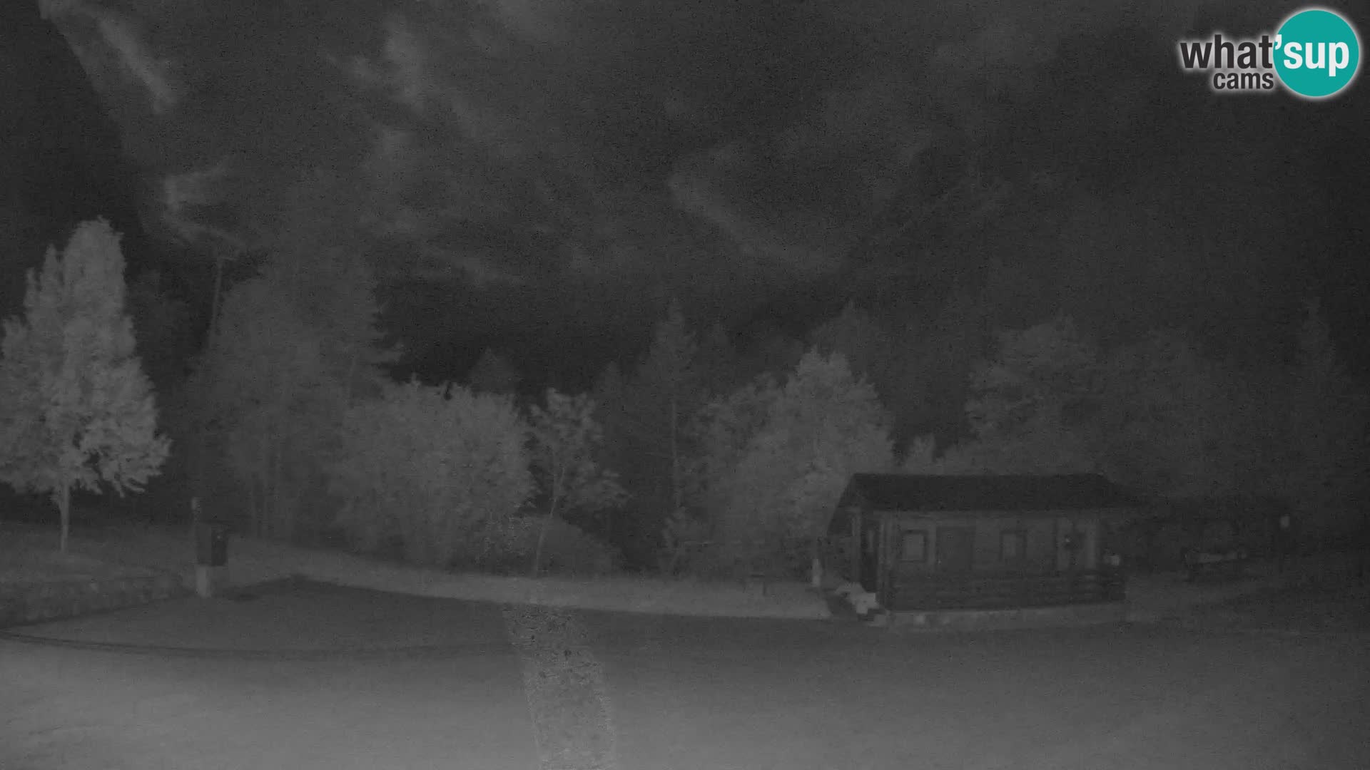 Spletna kamera Log pod Mangartom – Pogled na Jerebico in Rombon – Bovec – Slovenija