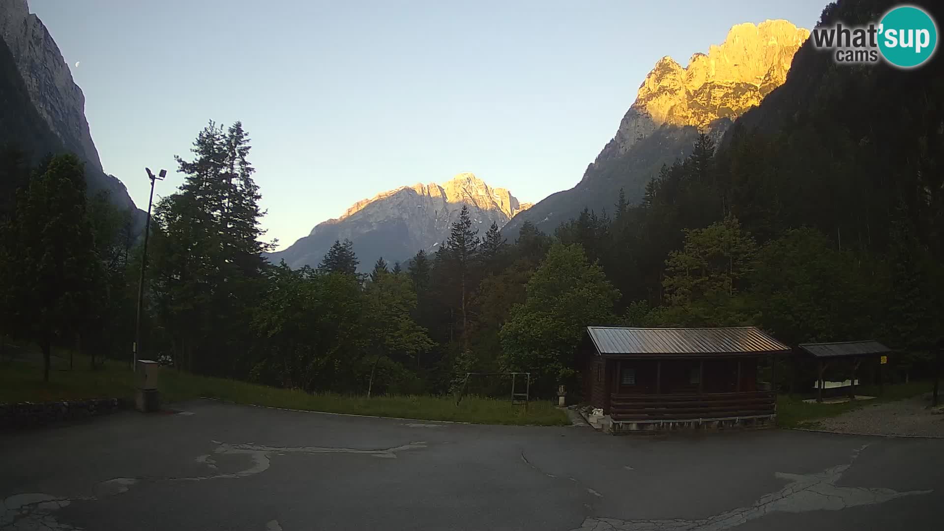 Cámara web Log pod Mangartom – Vista a Jerebica y Rombon – Bovec – Eslovenia