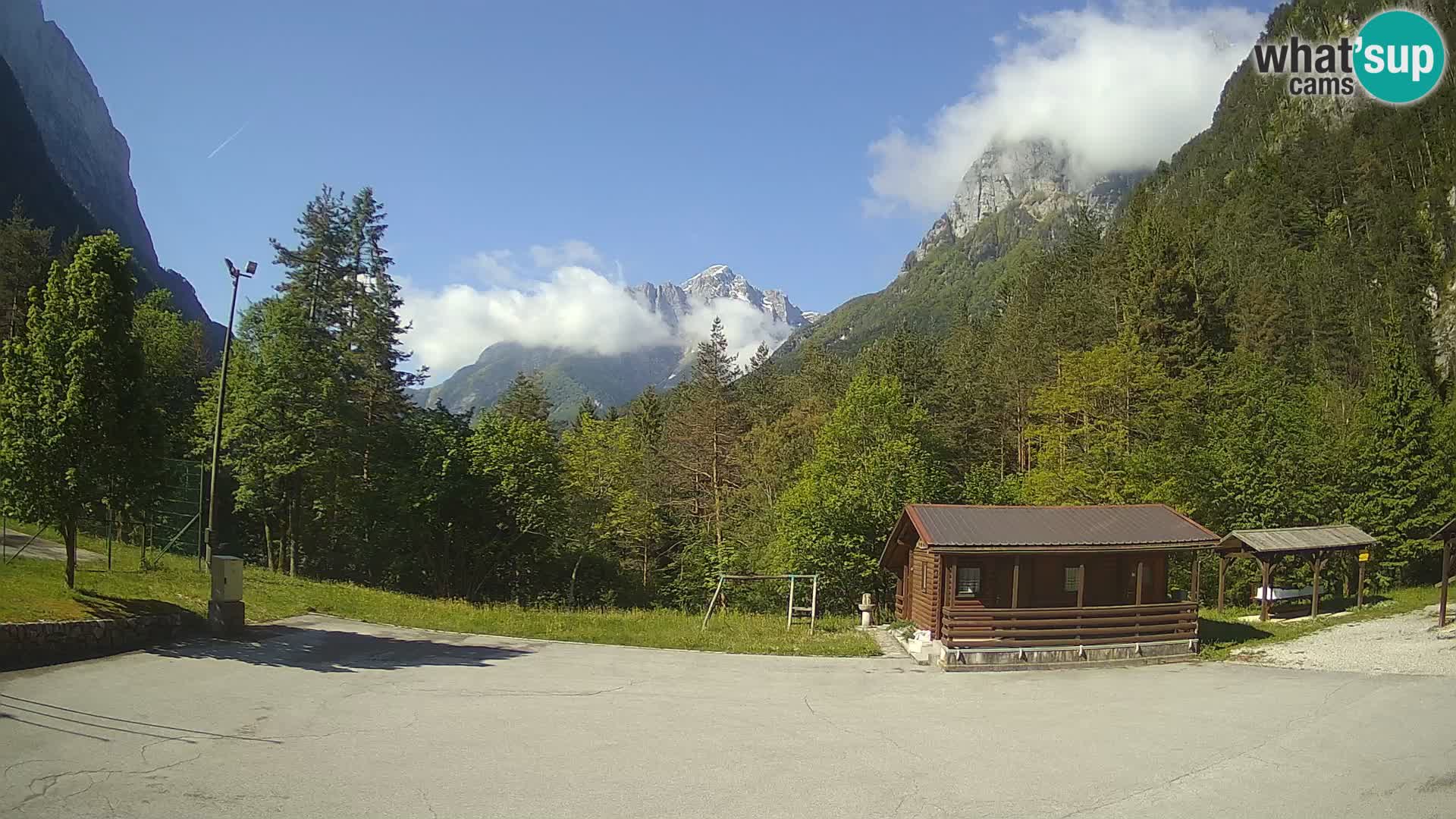 Log pod Mangartom webcam – View to Jerebica and Rombon – Bovec – Slovenia