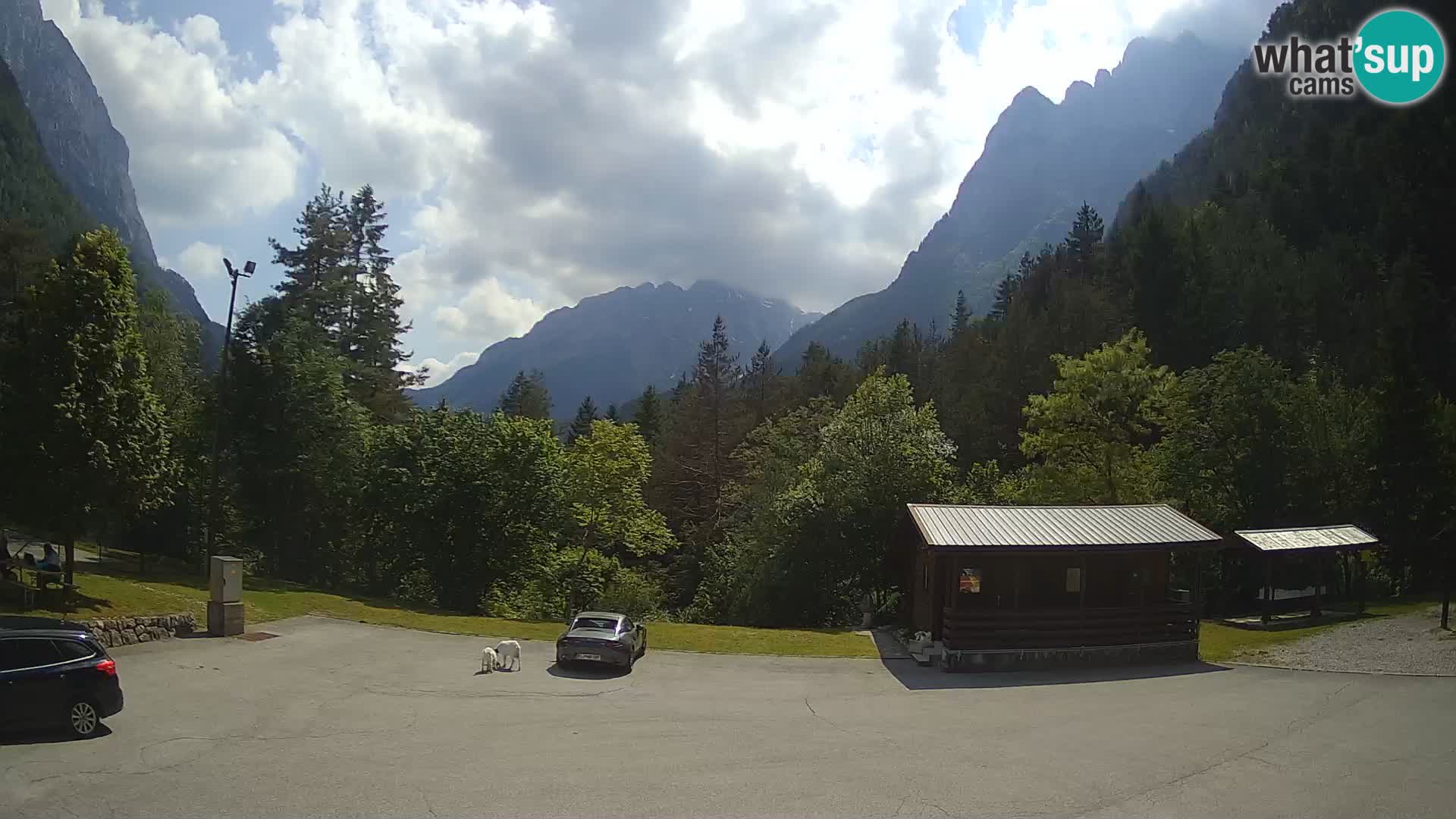 Log pod Mangartom webcam – View to Jerebica and Rombon – Bovec – Slovenia