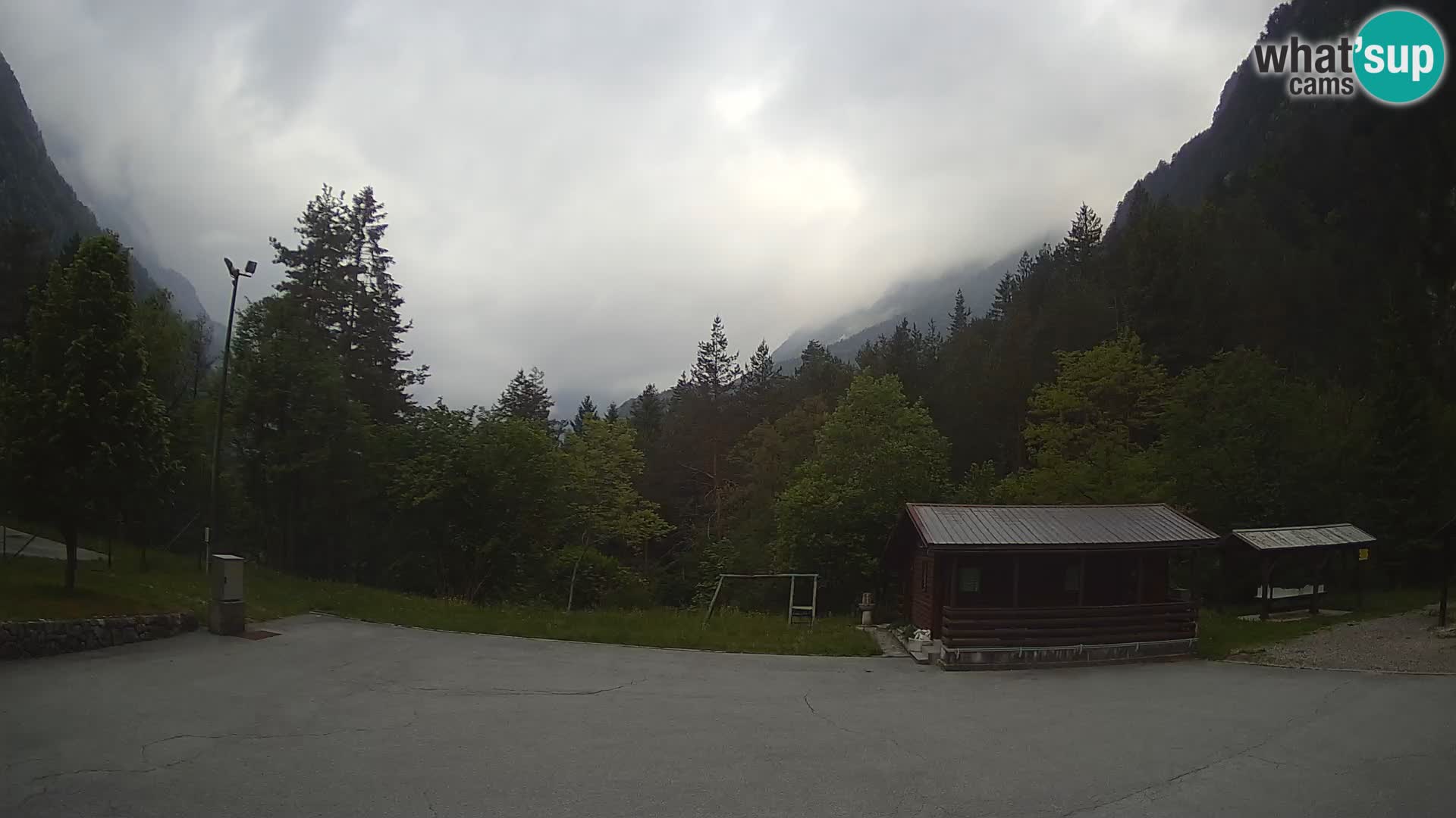 Cámara web Log pod Mangartom – Vista a Jerebica y Rombon – Bovec – Eslovenia