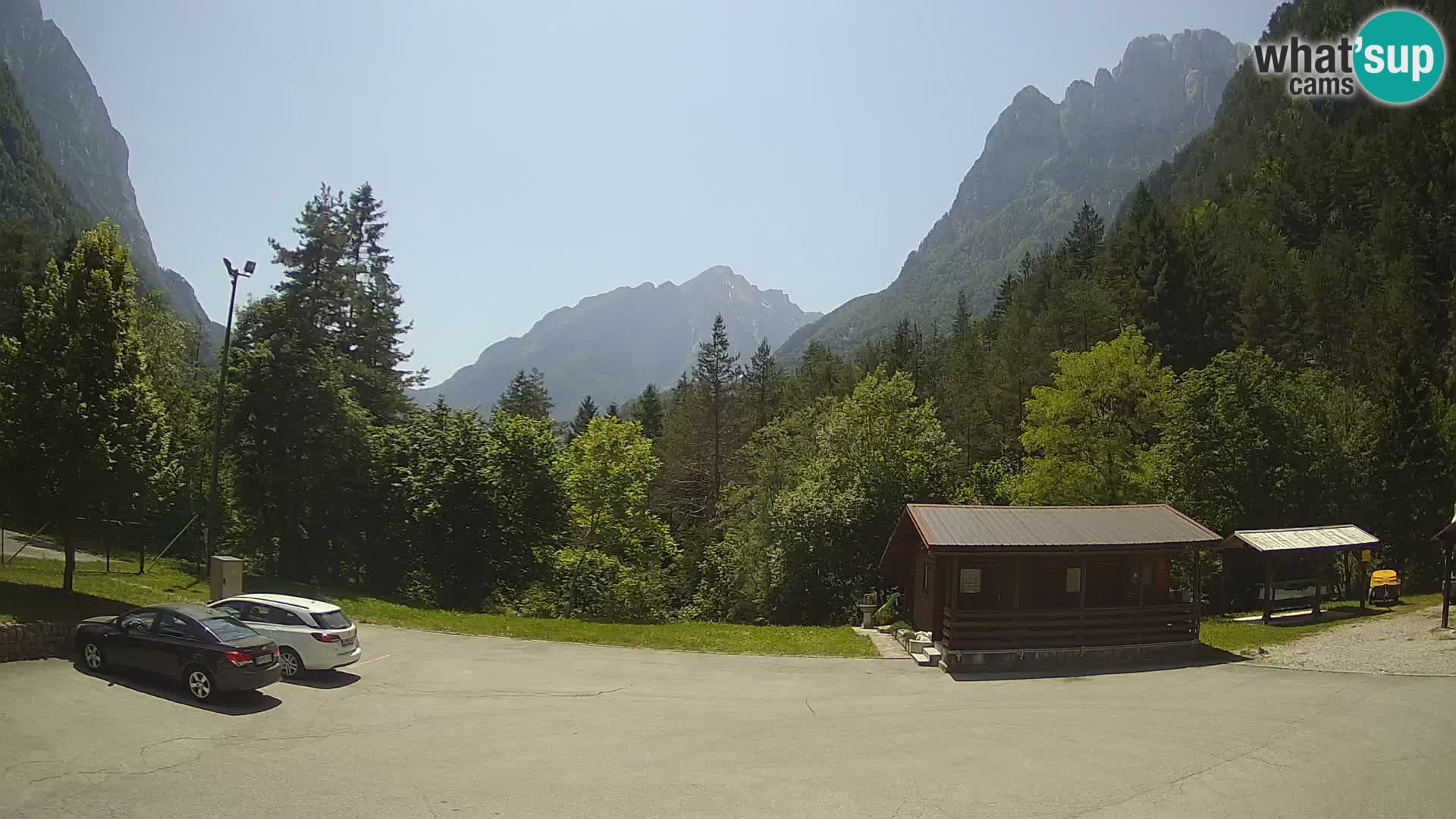 Log pod Mangartom webcam – View to Jerebica and Rombon – Bovec – Slovenia