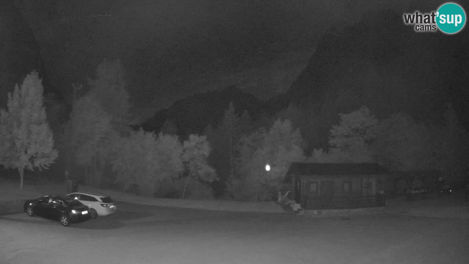 Spletna kamera Log pod Mangartom – Pogled na Jerebico in Rombon – Bovec – Slovenija
