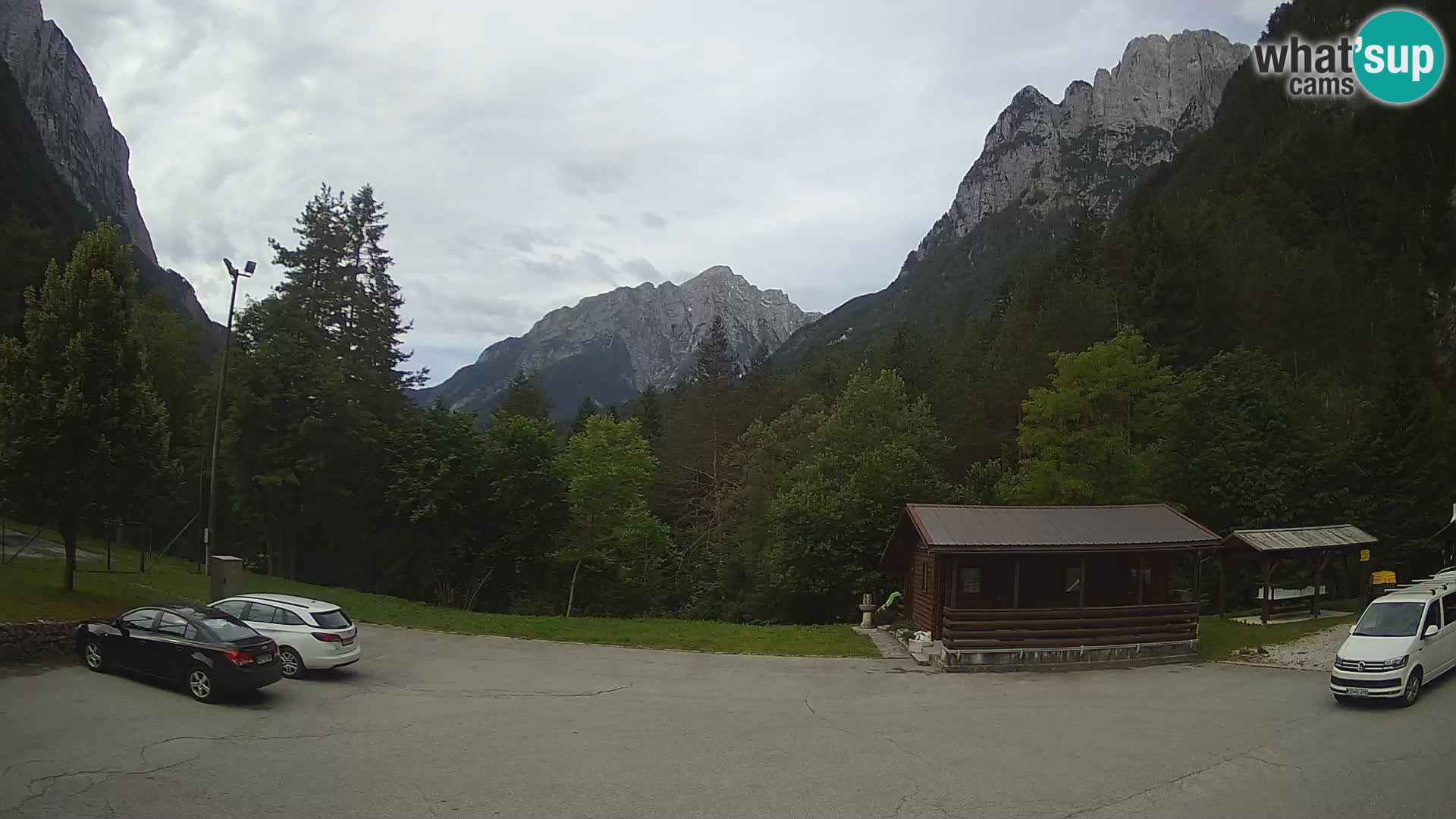 Log pod Mangartom webcam – Vue sur Jerebica et Rombon – Bovec – Slovénie