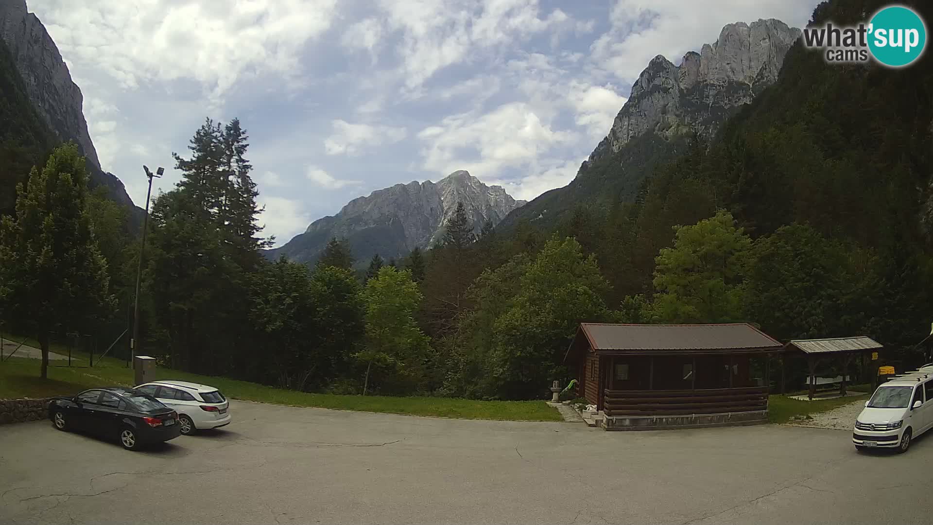 Cámara web Log pod Mangartom – Vista a Jerebica y Rombon – Bovec – Eslovenia
