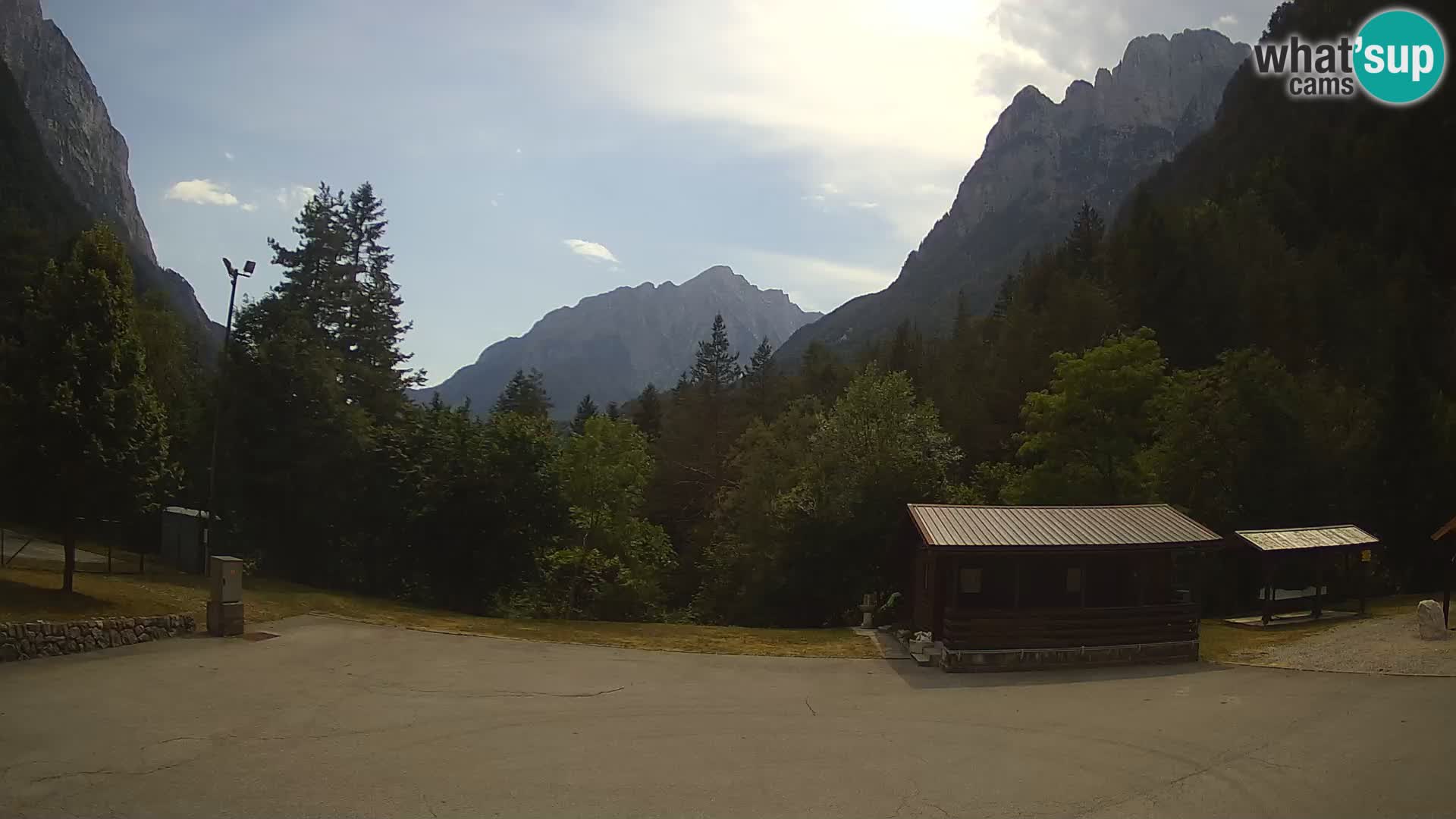 Cámara web Log pod Mangartom – Vista a Jerebica y Rombon – Bovec – Eslovenia