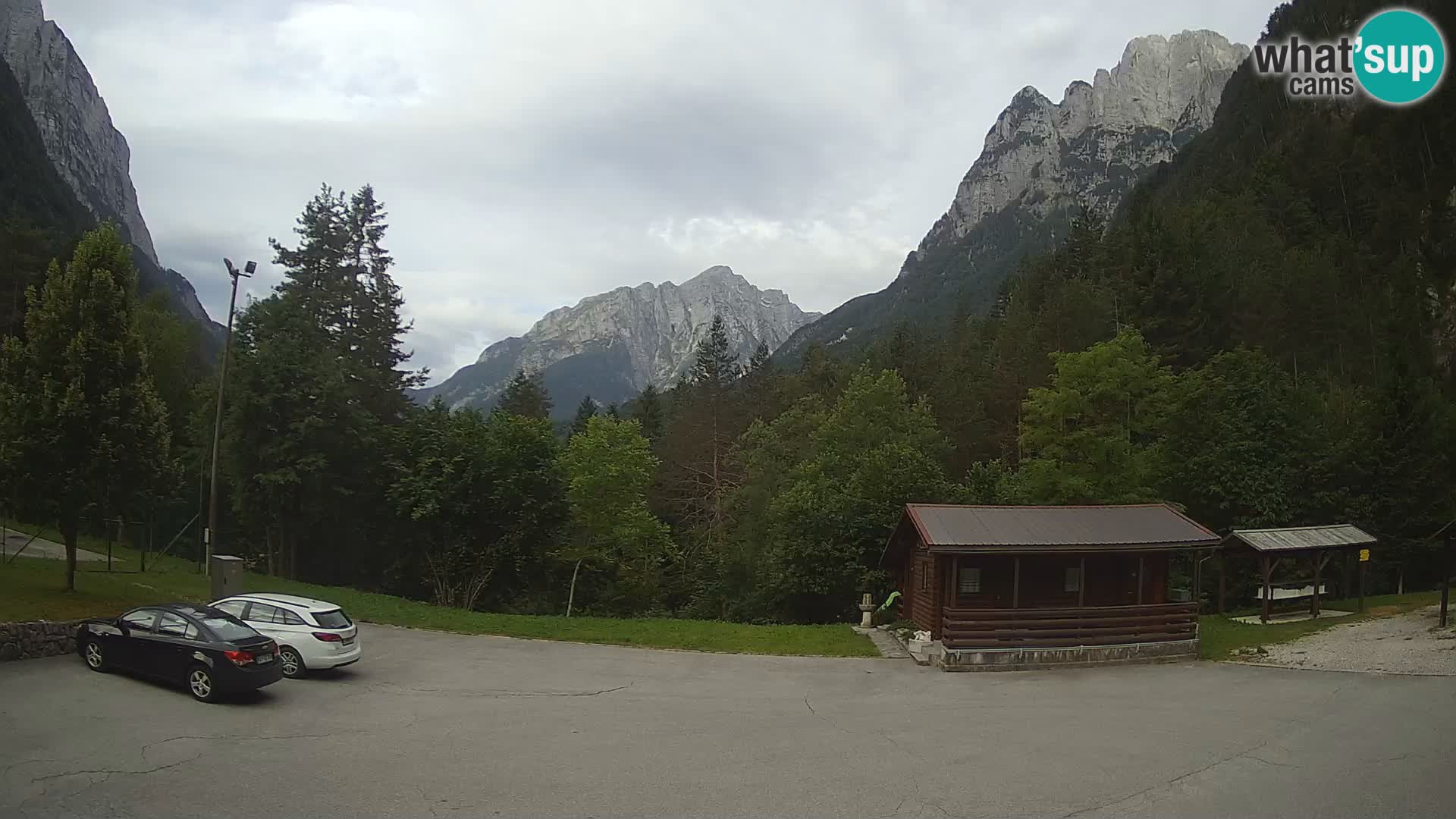 Cámara web Log pod Mangartom – Vista a Jerebica y Rombon – Bovec – Eslovenia
