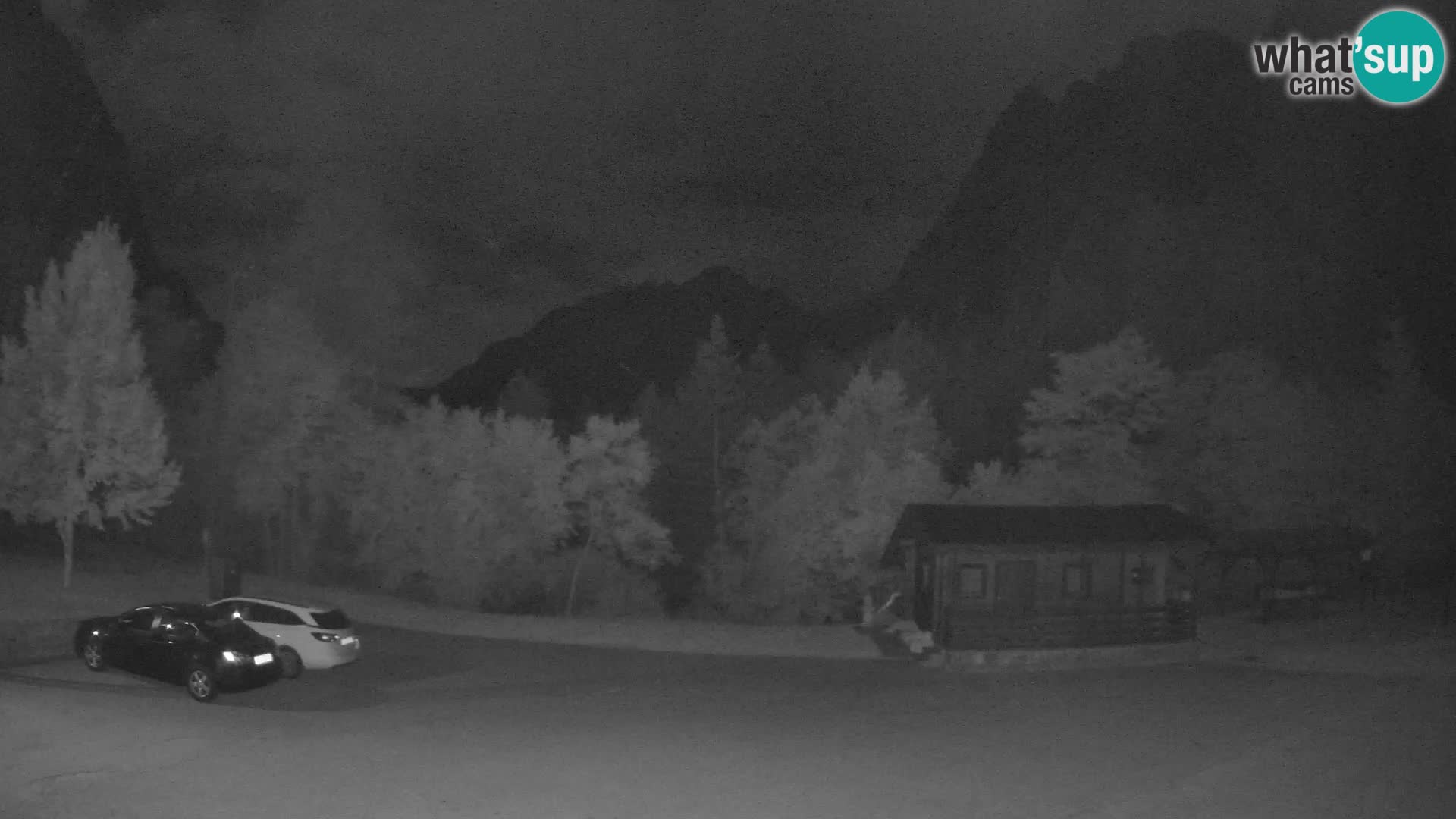 Log pod Mangartom webcam – Vista su Jerebica e Rombon – Bovec – Slovenia