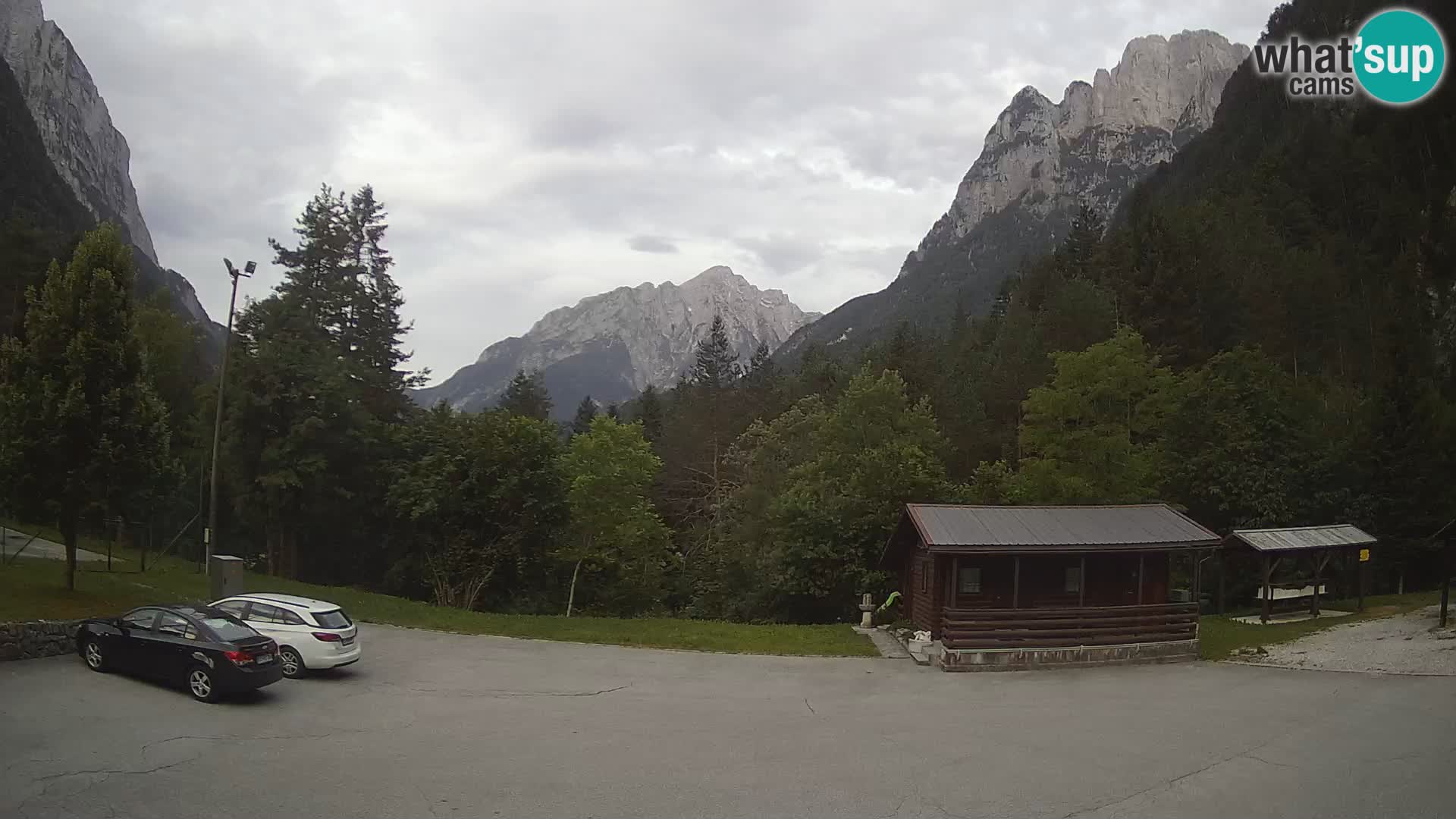Web kamera Log pod Mangartom – Pogled na Jerebicu i Rombon – Bovec – Slovenija