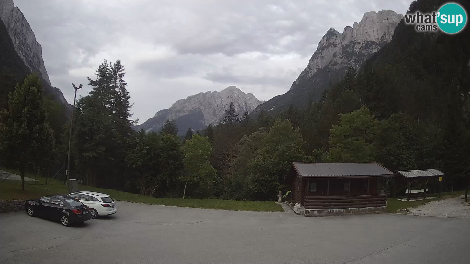 Log pod Mangartom webcam – Vue sur Jerebica et Rombon – Bovec – Slovénie