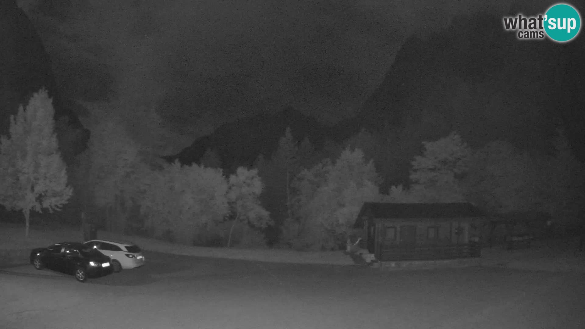Spletna kamera Log pod Mangartom – Pogled na Jerebico in Rombon – Bovec – Slovenija