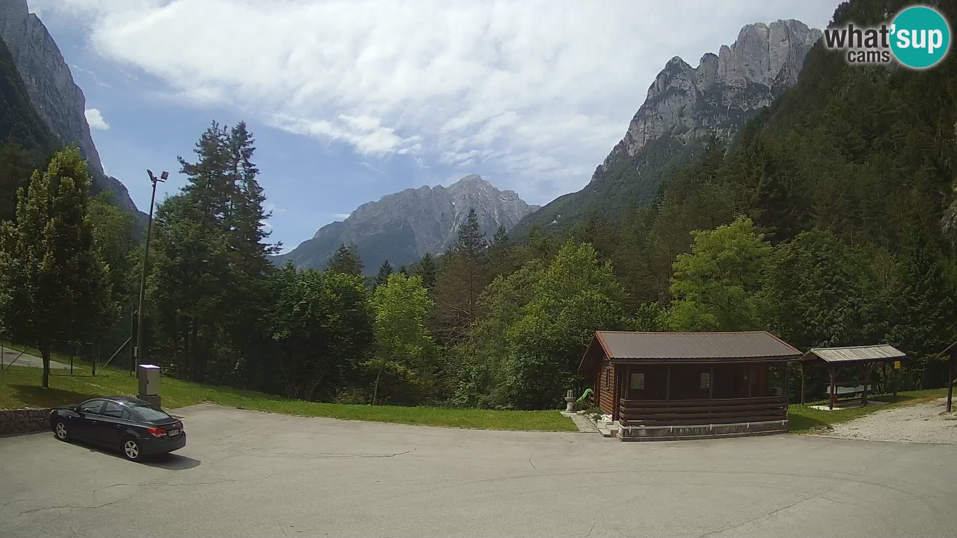 Cámara web Log pod Mangartom – Vista a Jerebica y Rombon – Bovec – Eslovenia