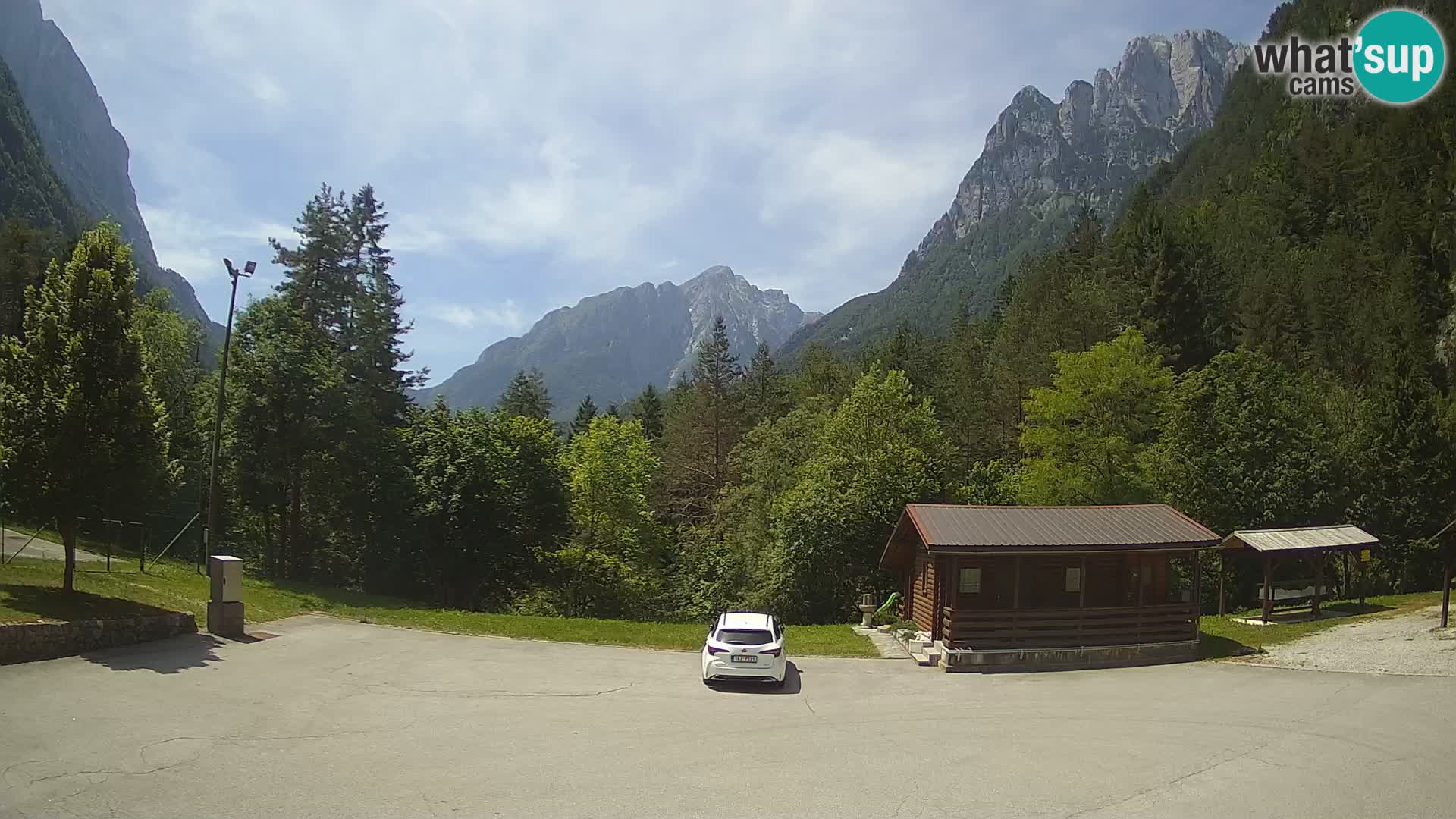 Log pod Mangartom webcam – View to Jerebica and Rombon – Bovec – Slovenia