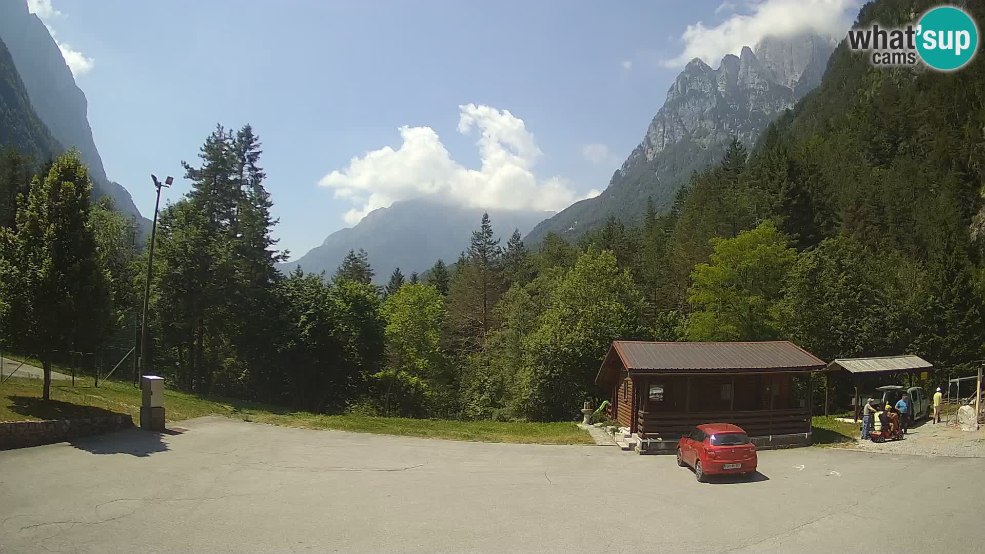 Log pod Mangartom webcam – View to Jerebica and Rombon – Bovec – Slovenia