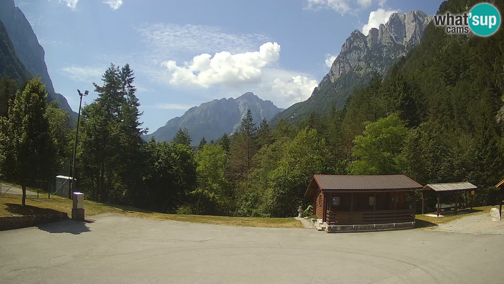 Log pod Mangartom webcam – Vue sur Jerebica et Rombon – Bovec – Slovénie