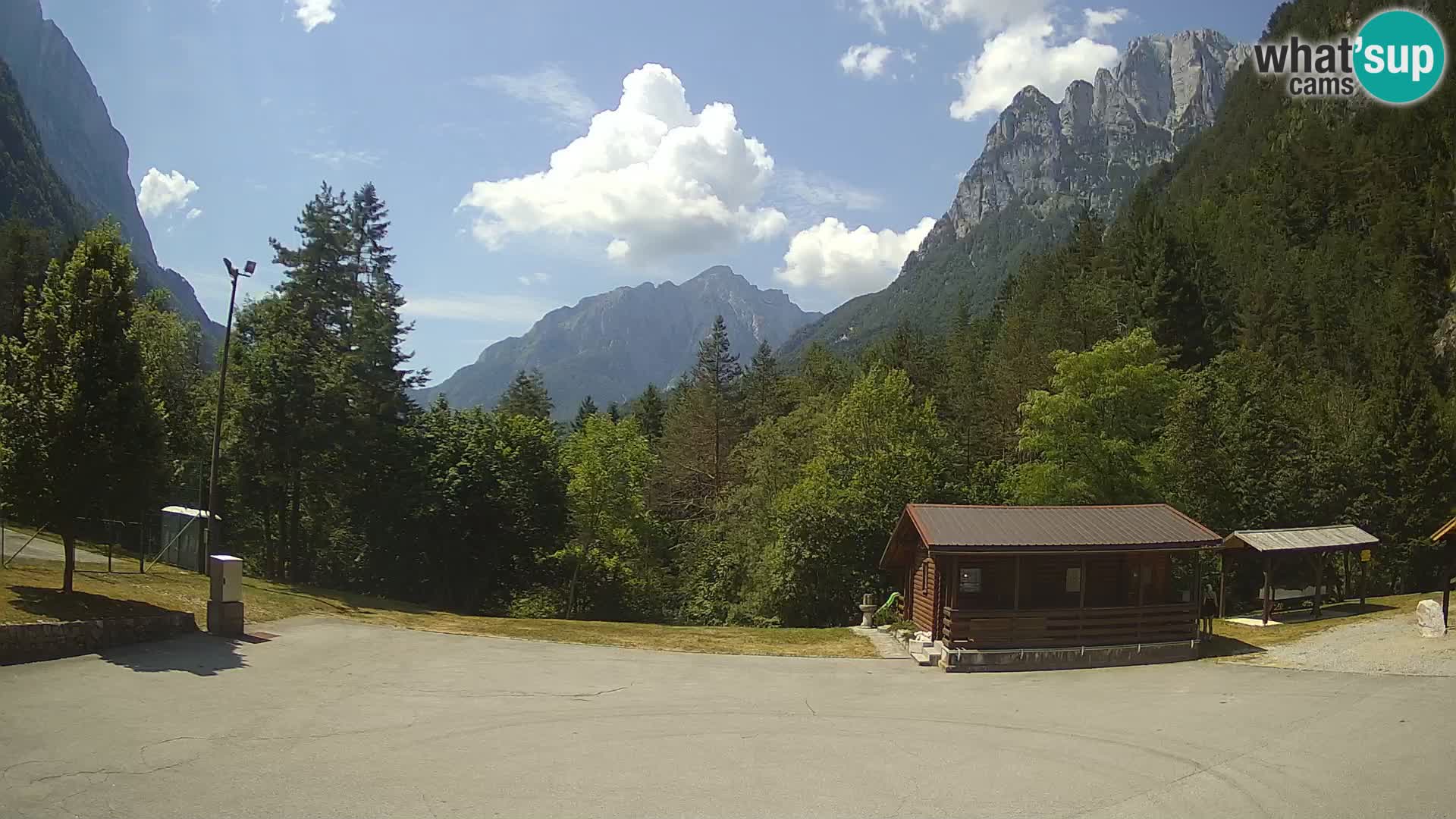 Log pod Mangartom webcam – Vue sur Jerebica et Rombon – Bovec – Slovénie