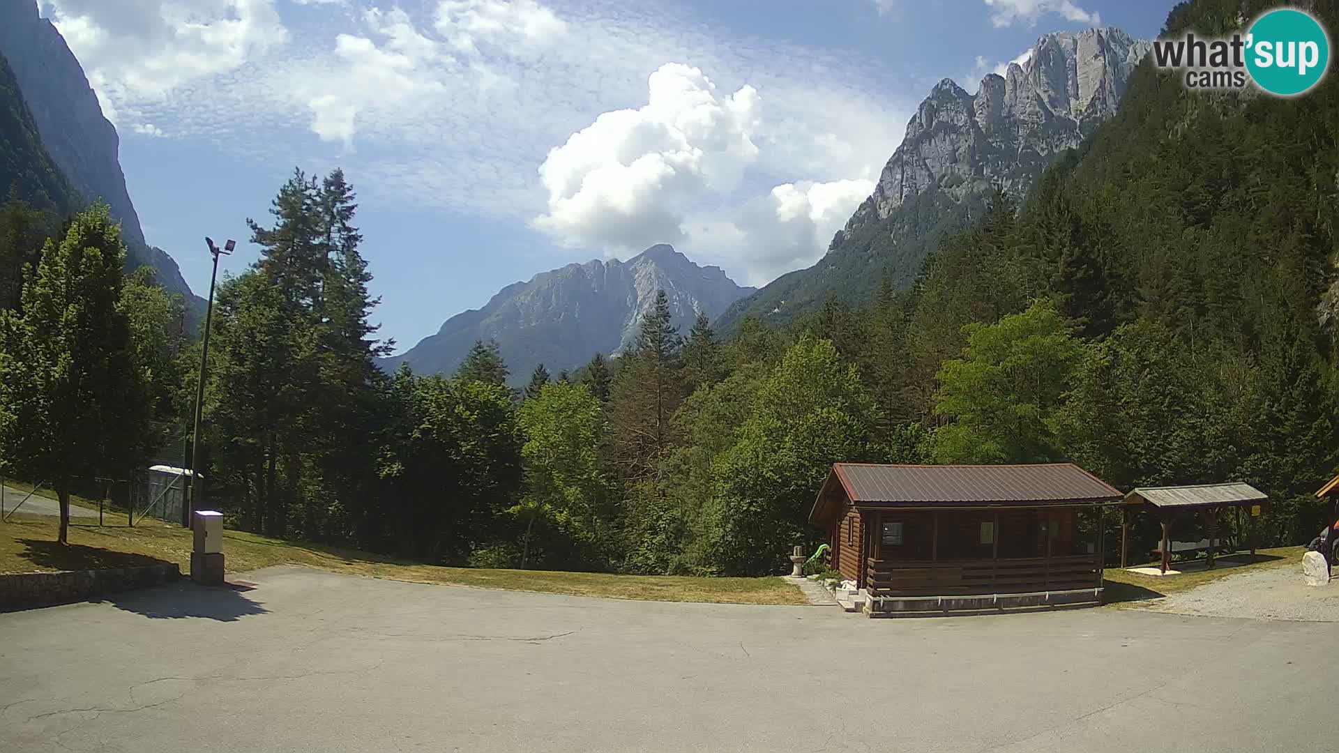 Cámara web Log pod Mangartom – Vista a Jerebica y Rombon – Bovec – Eslovenia