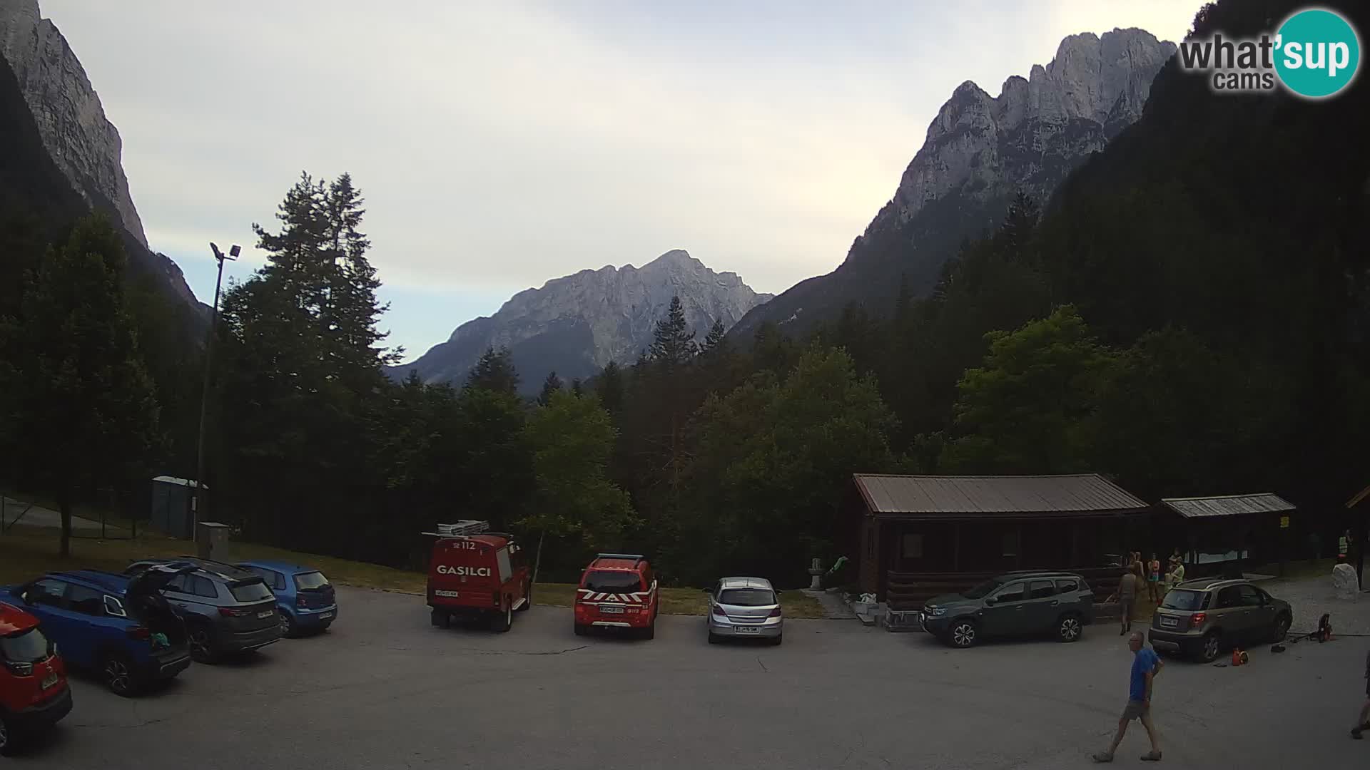 Log pod Mangartom webcam – View to Jerebica and Rombon – Bovec – Slovenia